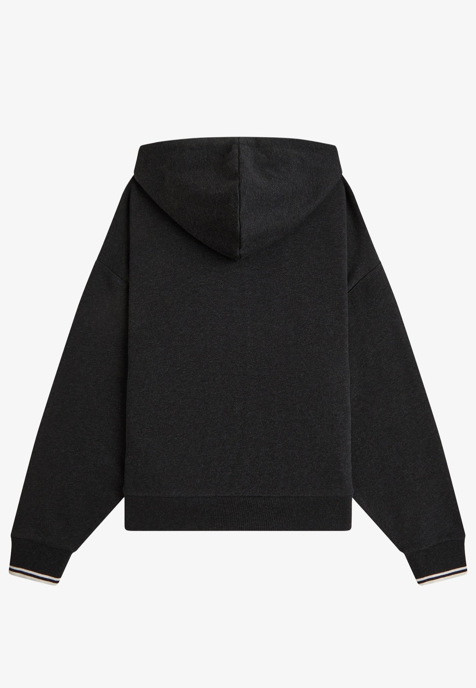 Fred Perry - Hooded Zip-Through Charcoal Marl - Zipper | Women-Image