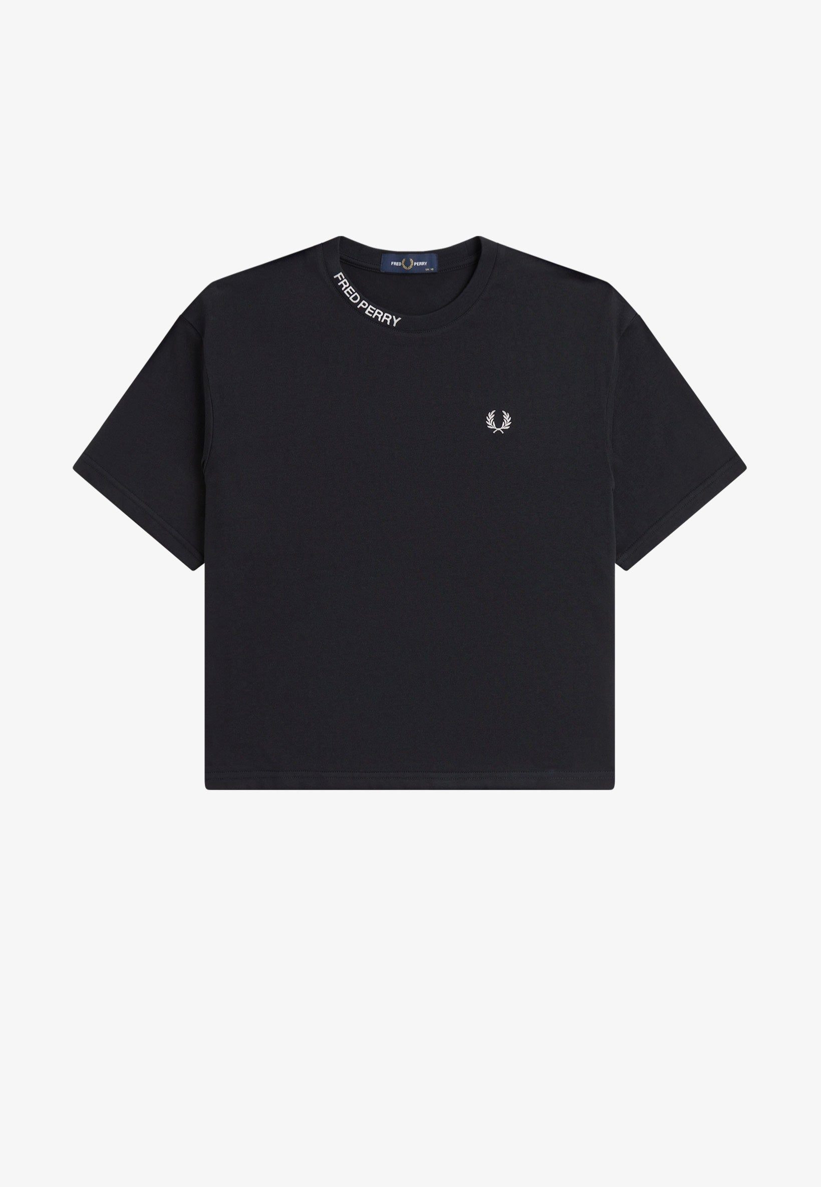 Fred Perry - Embroidered Black - T-Shirt | Women-Image