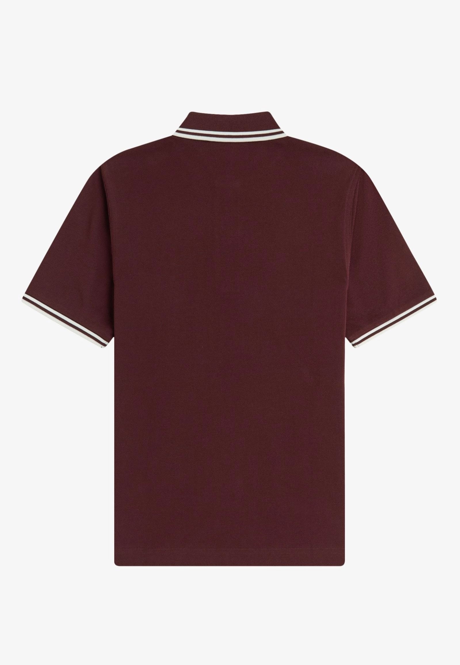 Fred Perry - Twin Tipped Oxblood/Ecru/Ecru - Polo | Women-Image