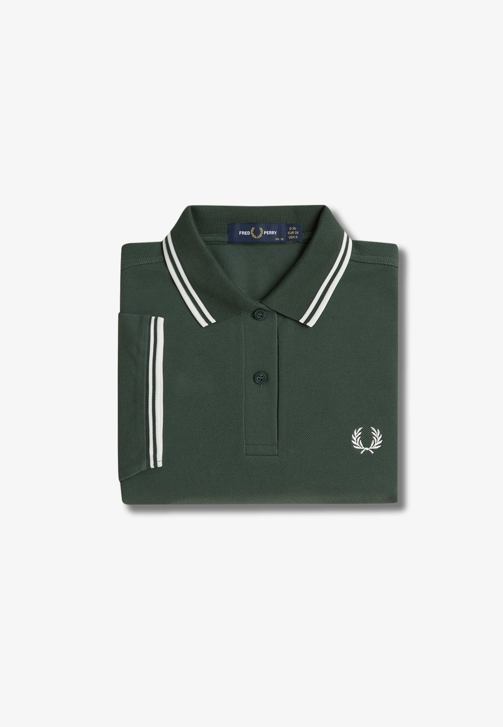 Fred Perry - Twin Tipped Court Green/Snow White - Polo | Women-Image