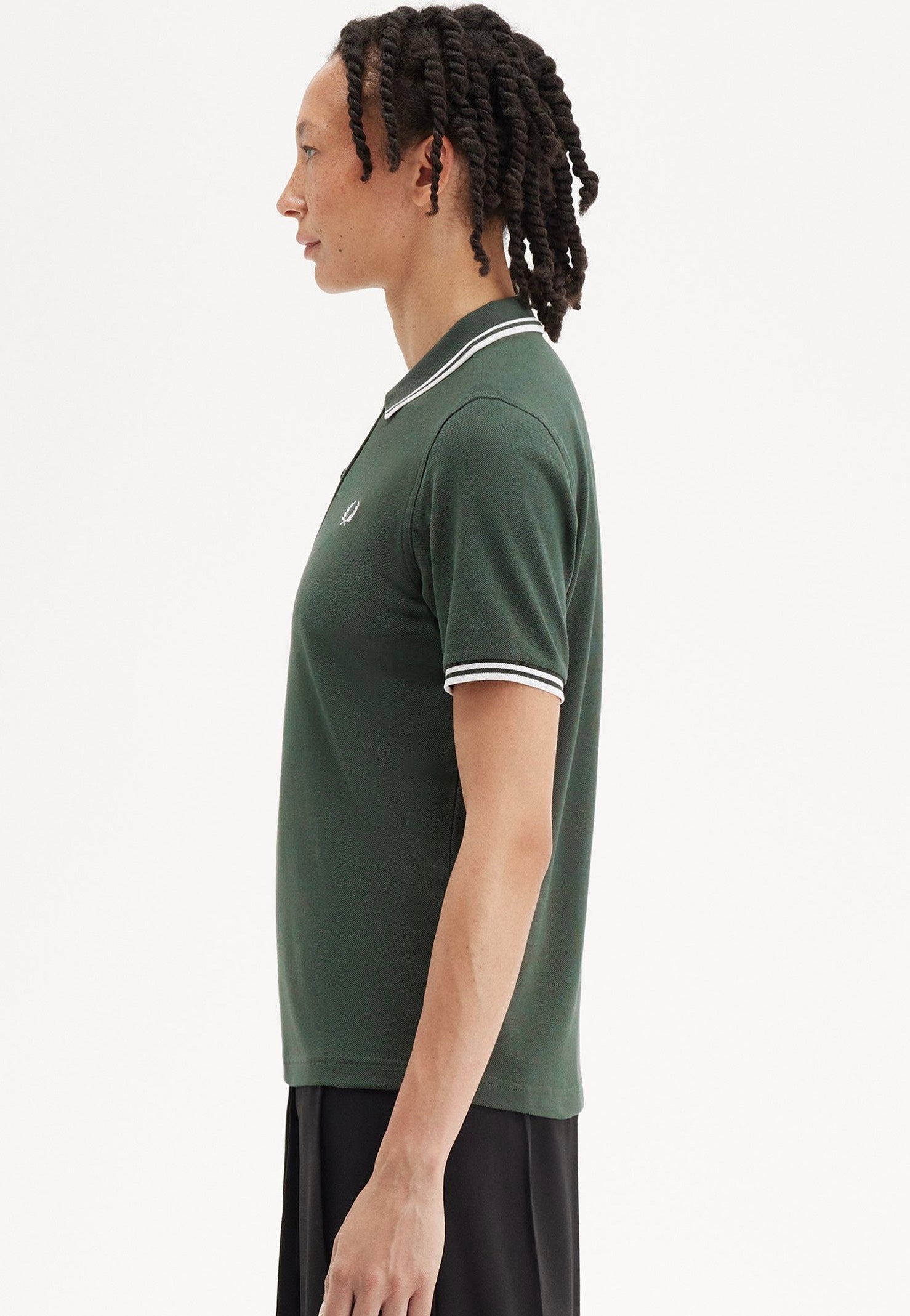 Fred Perry - Twin Tipped Court Green/Snow White - Polo | Women-Image