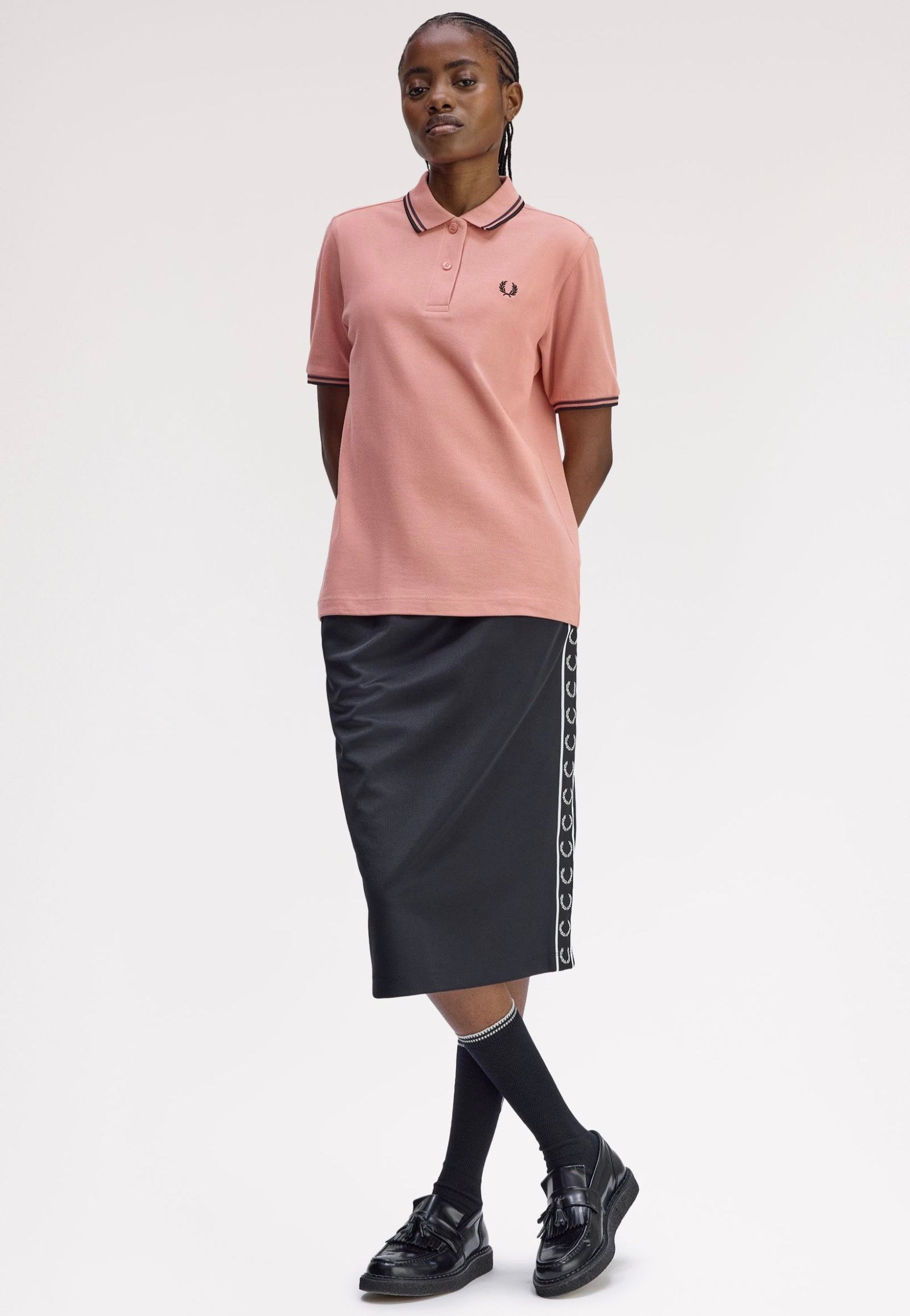 Fred Perry - Twin Tipped Blossom Pink/Anchor Grey/Black - Polo | Women-Image