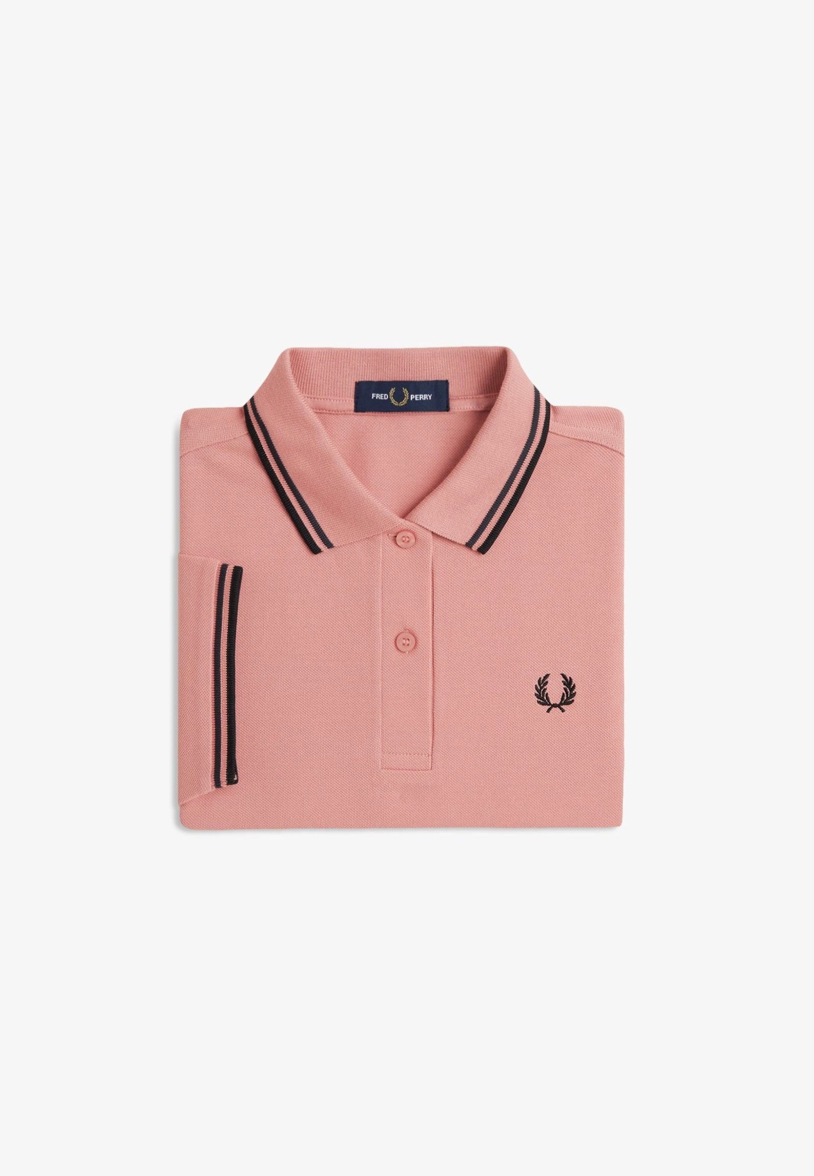 Fred Perry - Twin Tipped Blossom Pink/Anchor Grey/Black - Polo | Women-Image