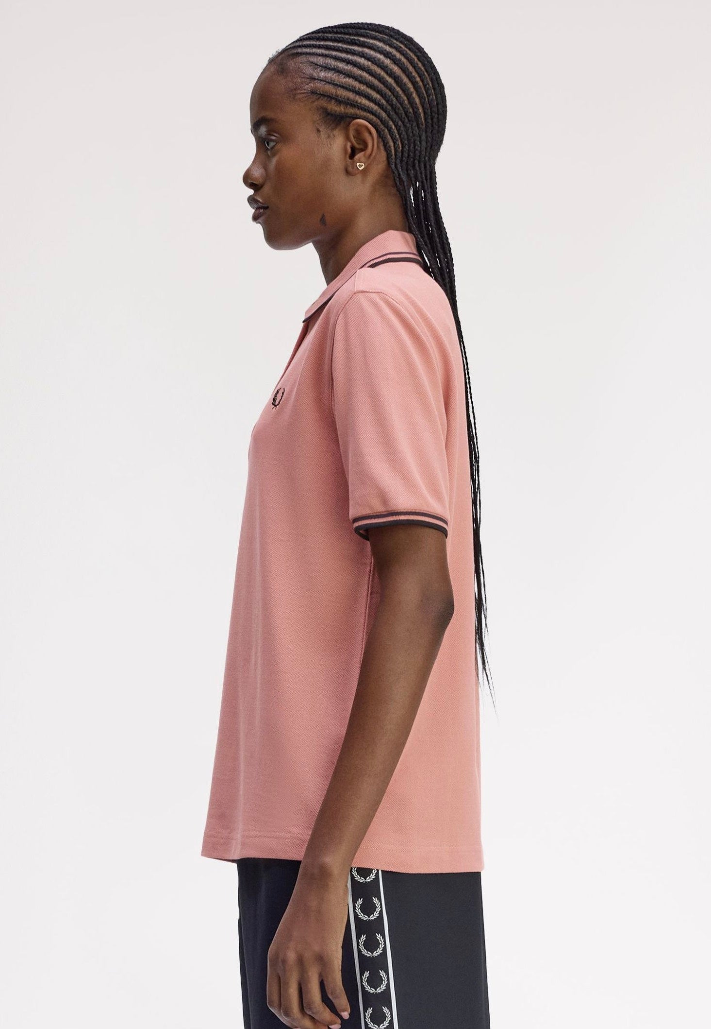 Fred Perry - Twin Tipped Blossom Pink/Anchor Grey/Black - Polo | Women-Image