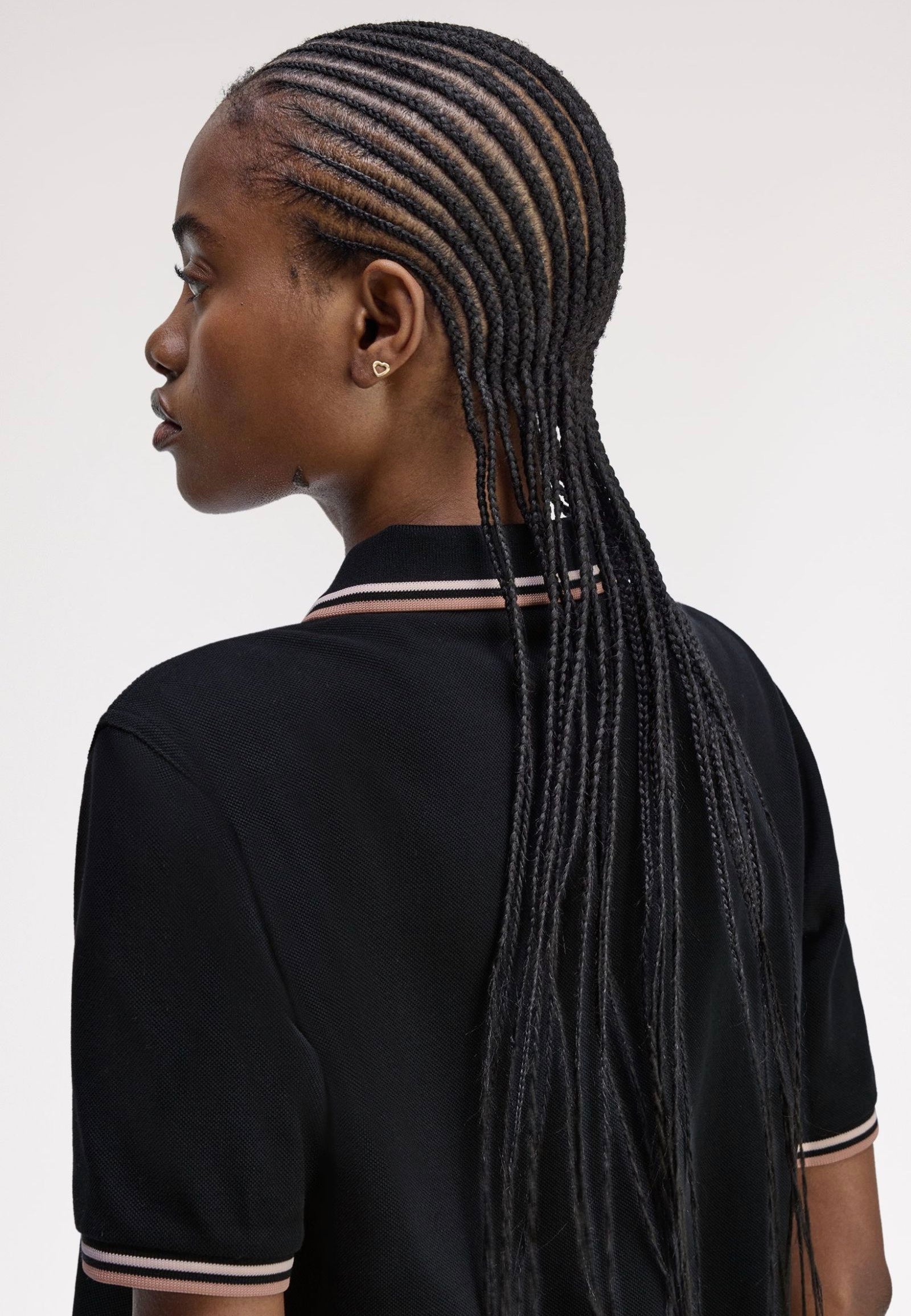 Fred Perry - Twin Tipped Black/Silky Peach/Blossom Pink - Polo | Women-Image