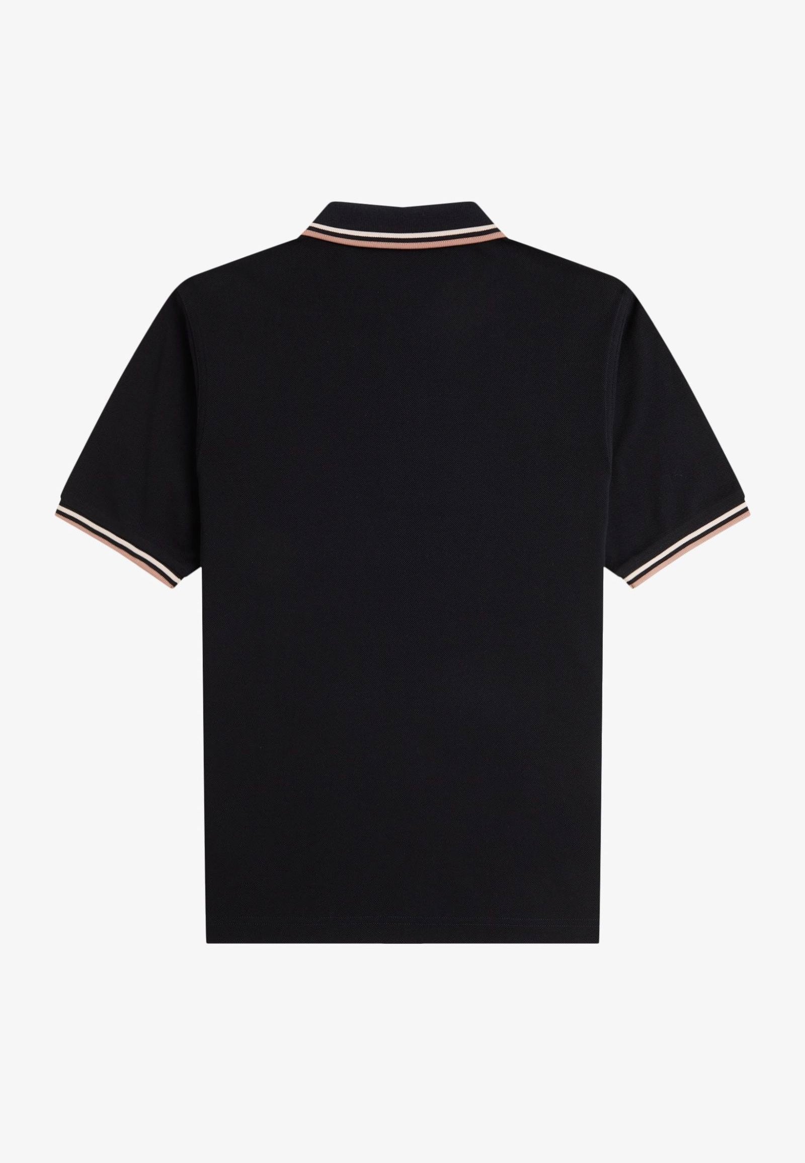 Fred Perry - Twin Tipped Black/Silky Peach/Blossom Pink - Polo | Women-Image