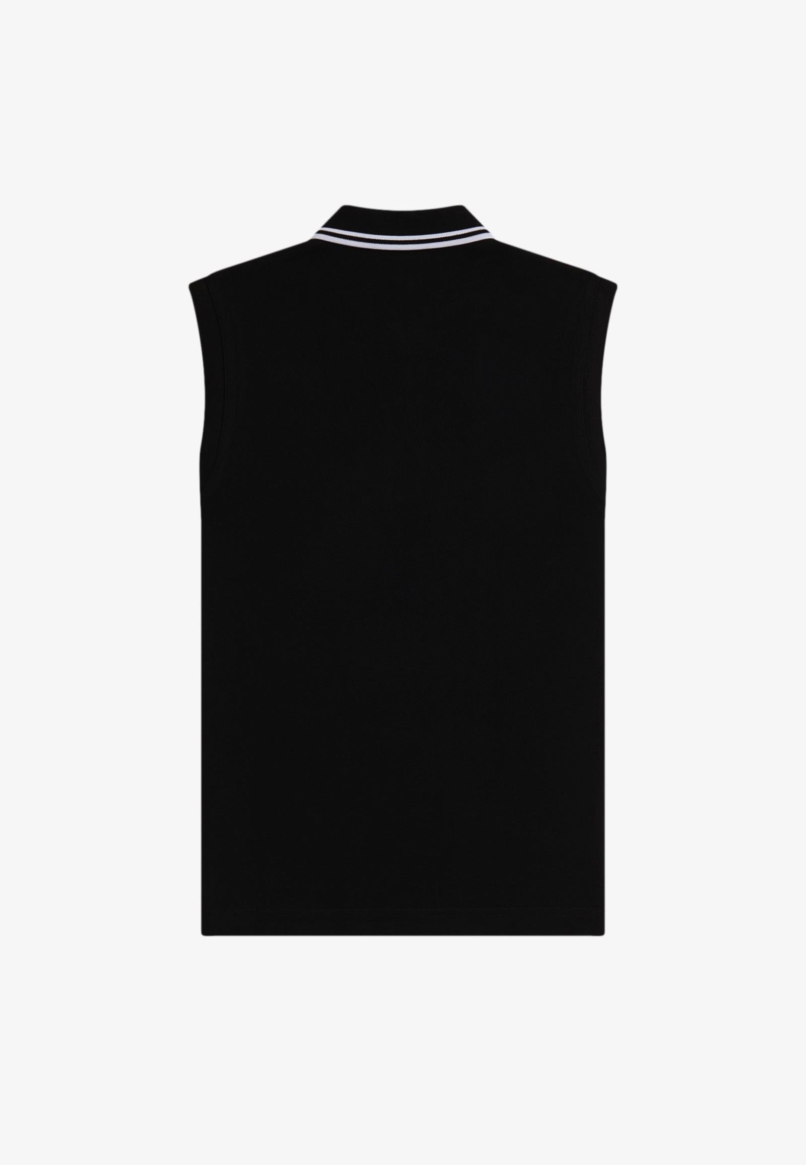 Fred Perry - Sleeveless Twin Tipped Black/White - Tank | Women-Image
