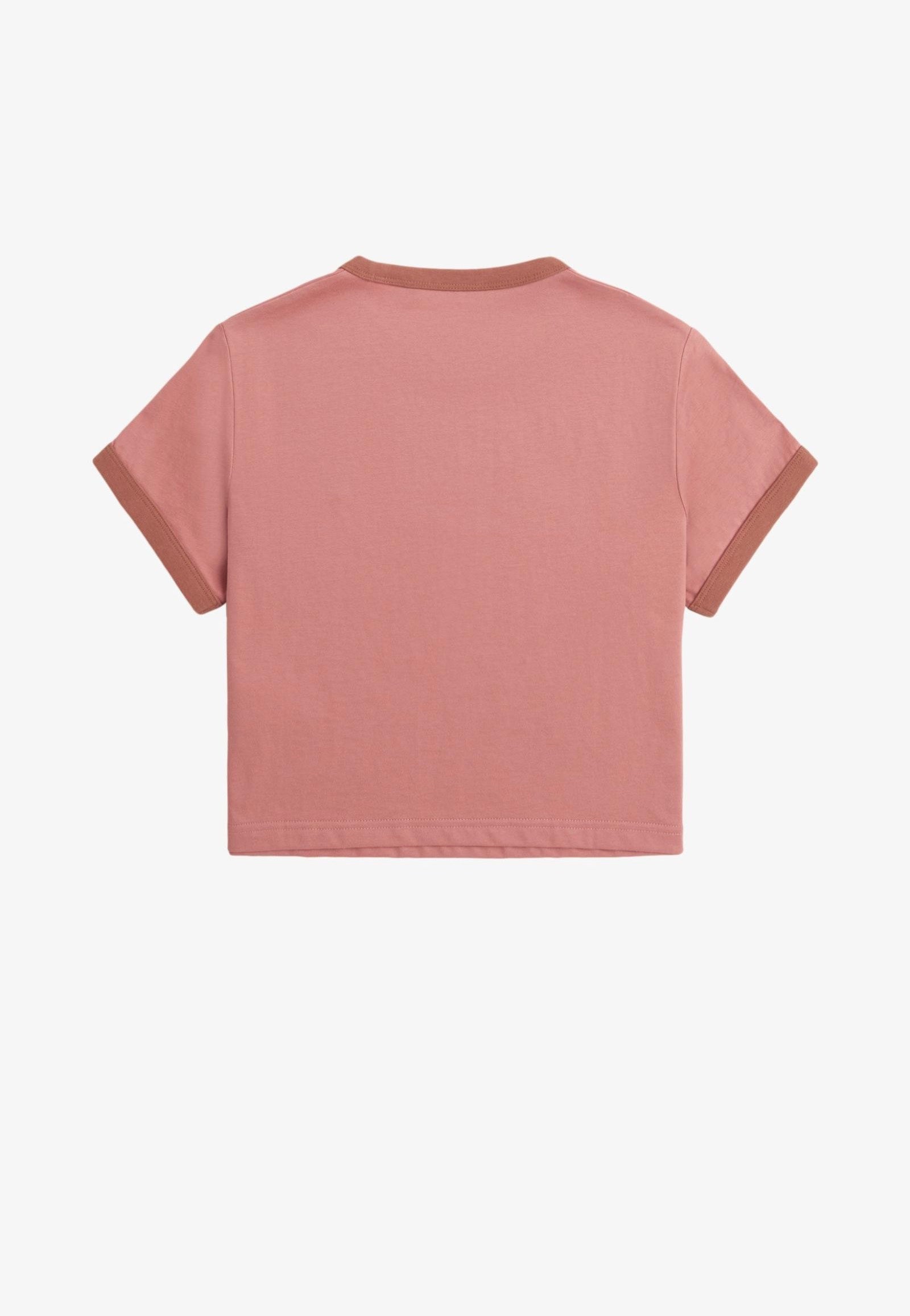 Fred Perry - Cropped Ringer Putty Pink - T-Shirt | Women-Image