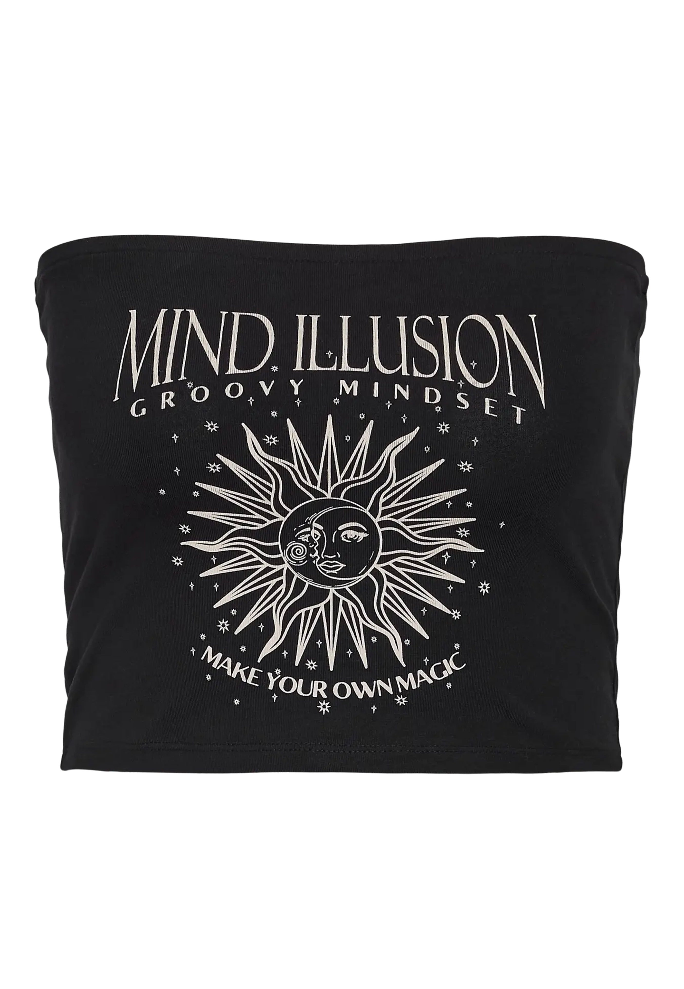 Noisy May - Brandon Bandeau Black Bright White - Top | Women-Image