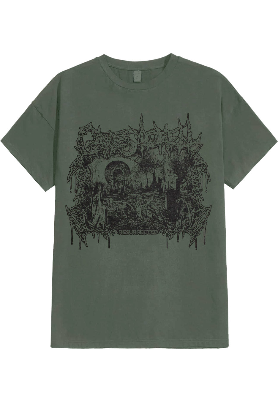 Gates To Hell - Resurrected Military Green - T-Shirt | Neutral-Image