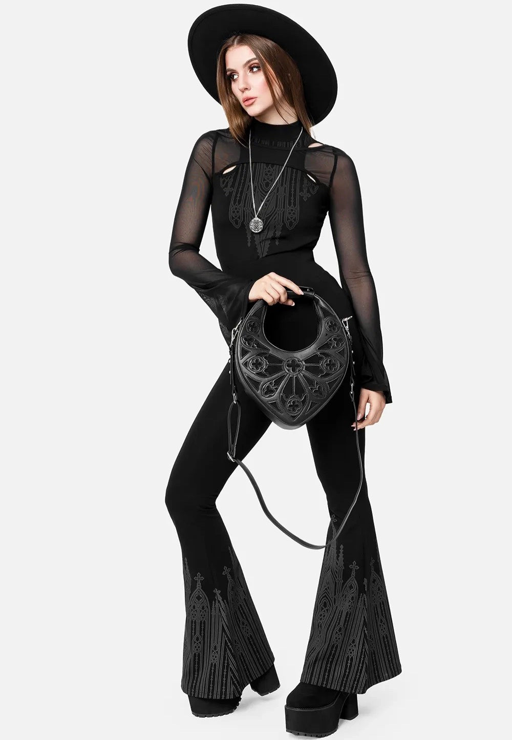 Restyle - Ascension Bellbottoms Black - Pants | Women-Image