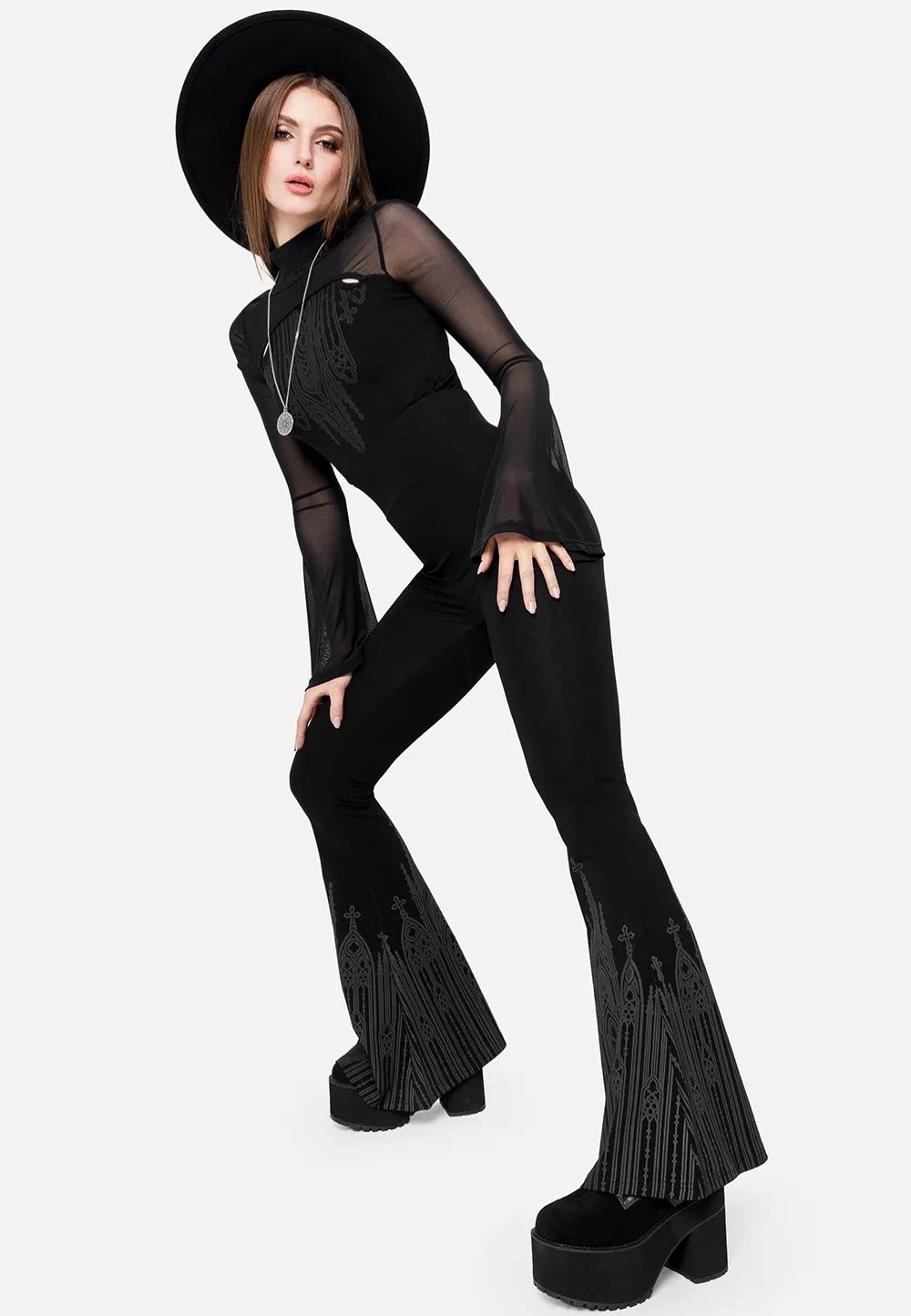 Restyle - Ascension Bellbottoms Black - Pants | Women-Image