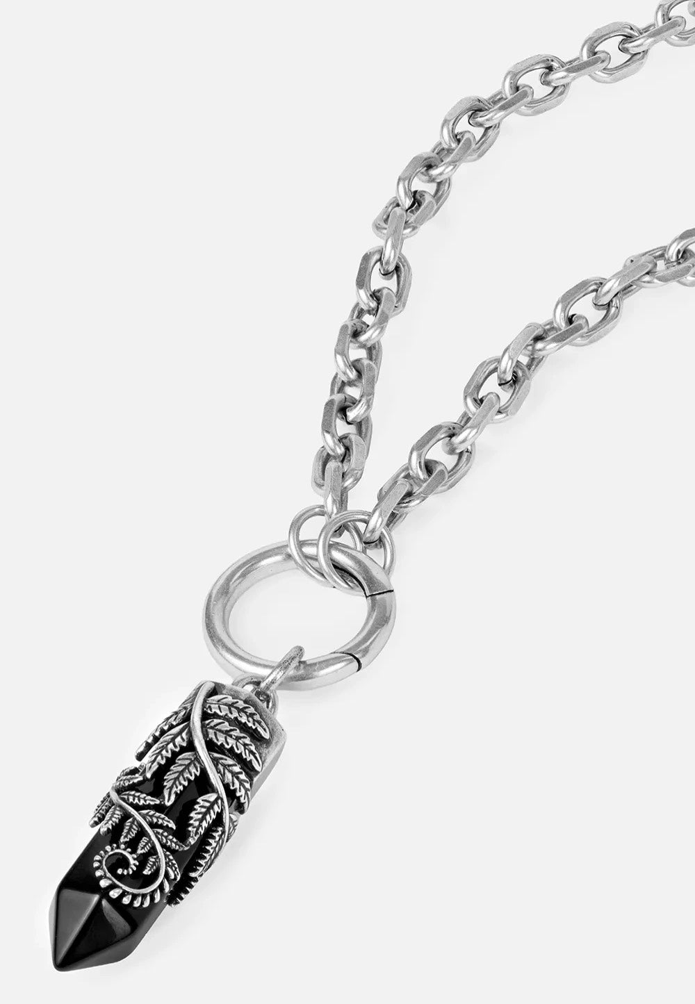 Restyle - Crystal Fern O-Ring Silver - Choker | Neutral-Image