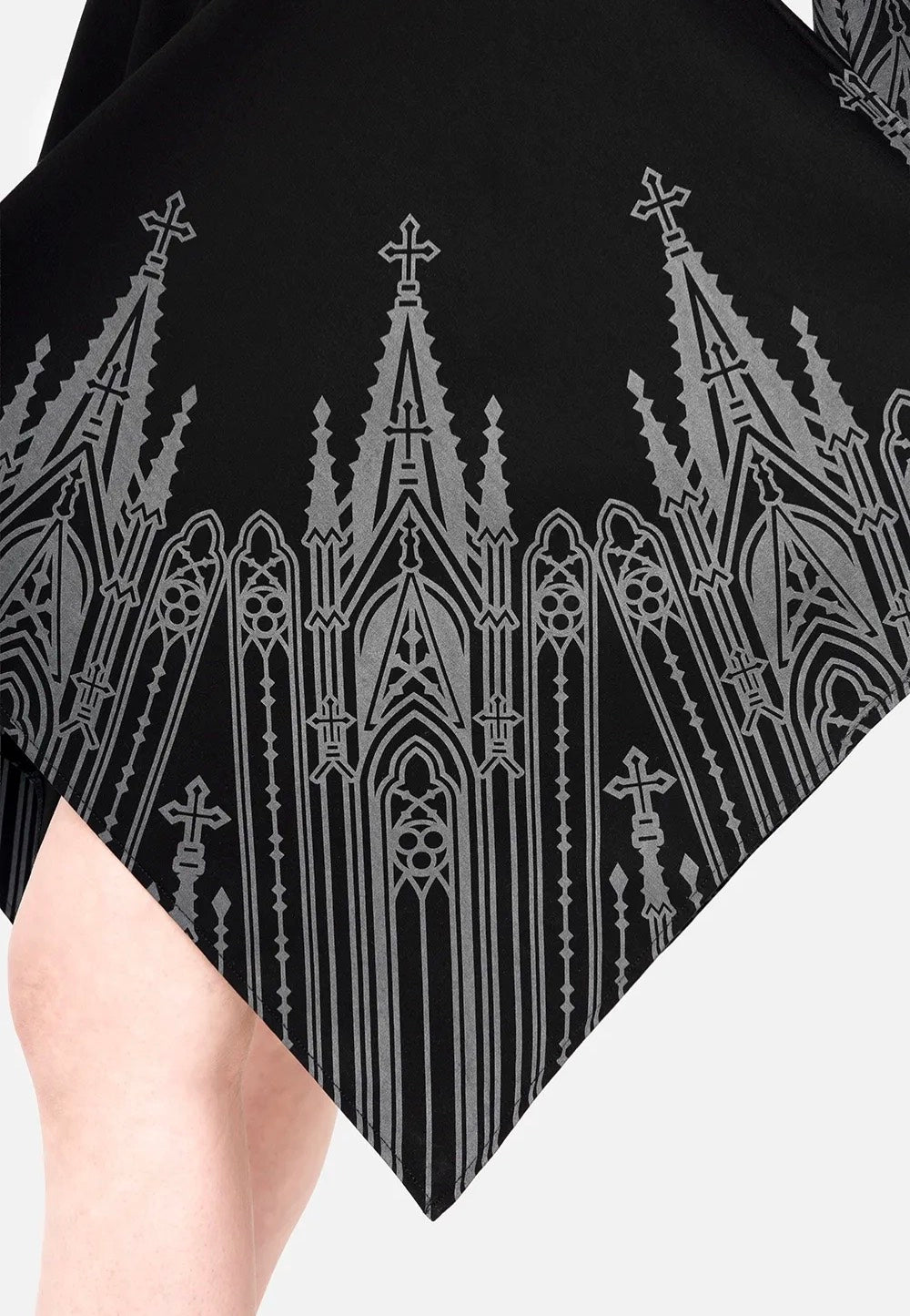 Restyle - Infernal Chapel Mini Black - Dress | Women-Image