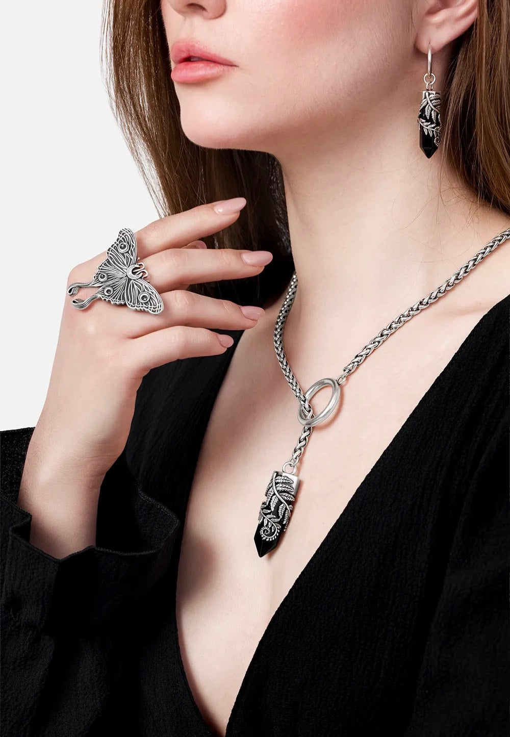 Restyle - Nocturnal Statement Silver - Ring | Neutral-Image