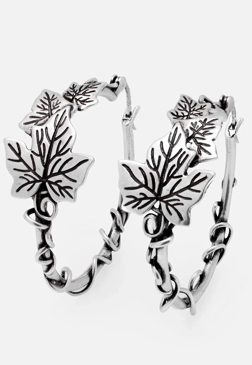 Restyle - Tangled Vines Hoop Silver - Earrings | Neutral-Image
