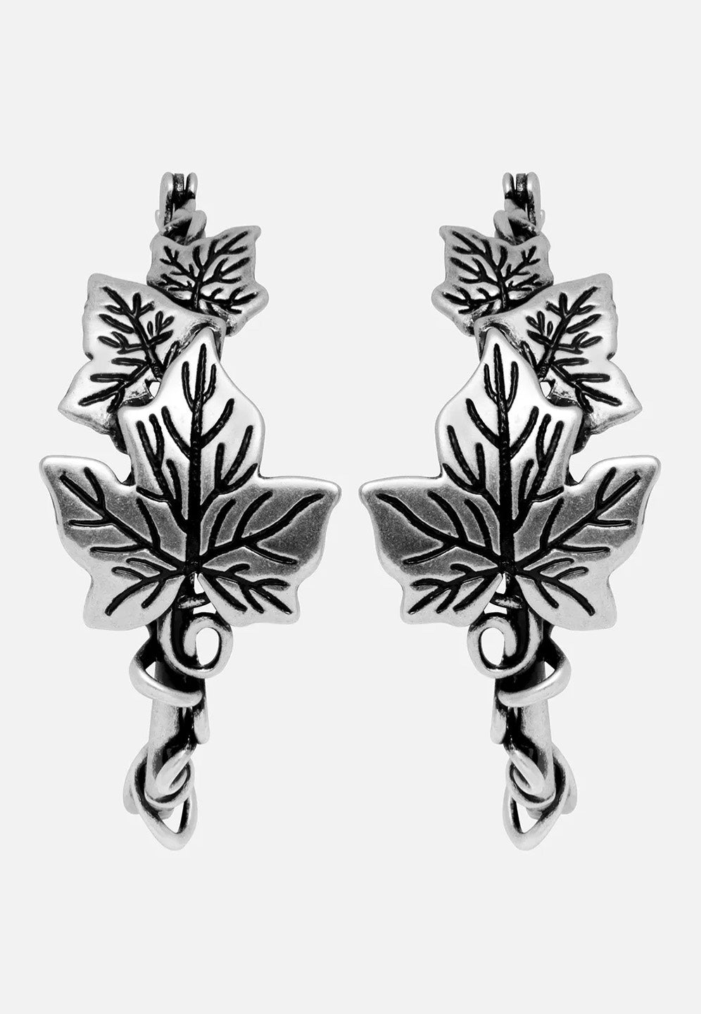 Restyle - Tangled Vines Hoop Silver - Earrings | Neutral-Image