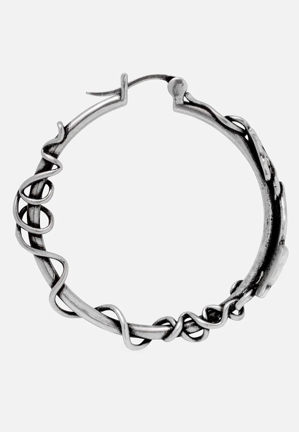 Restyle - Tangled Vines Hoop Silver - Earrings | Neutral-Image