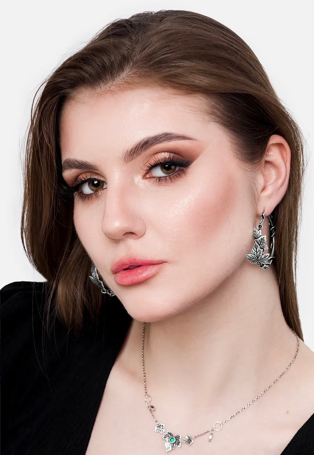 Restyle - Tangled Vines Hoop Silver - Earrings | Neutral-Image