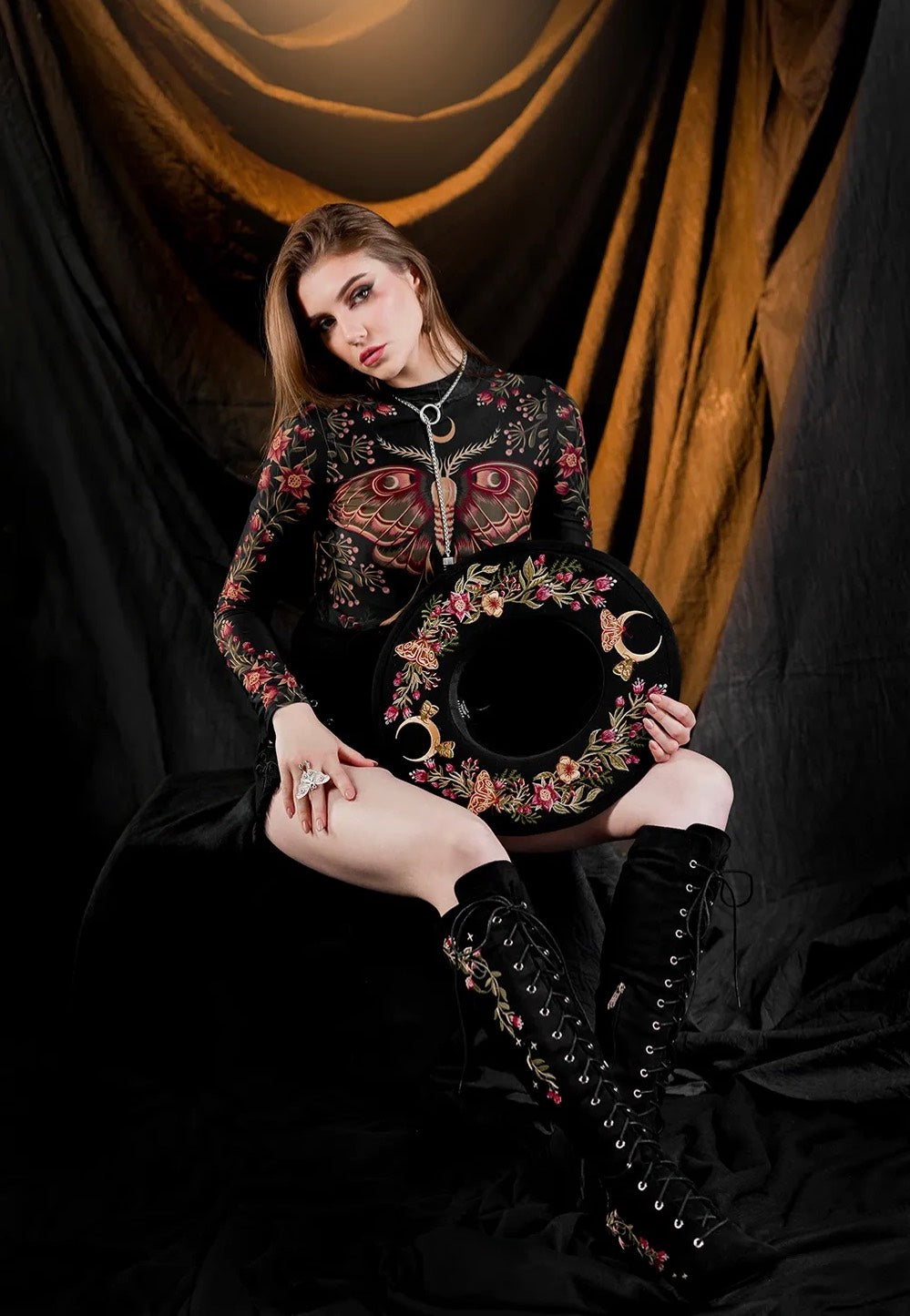 Restyle - Wilderwood Mesh Black - Body | Women-Image