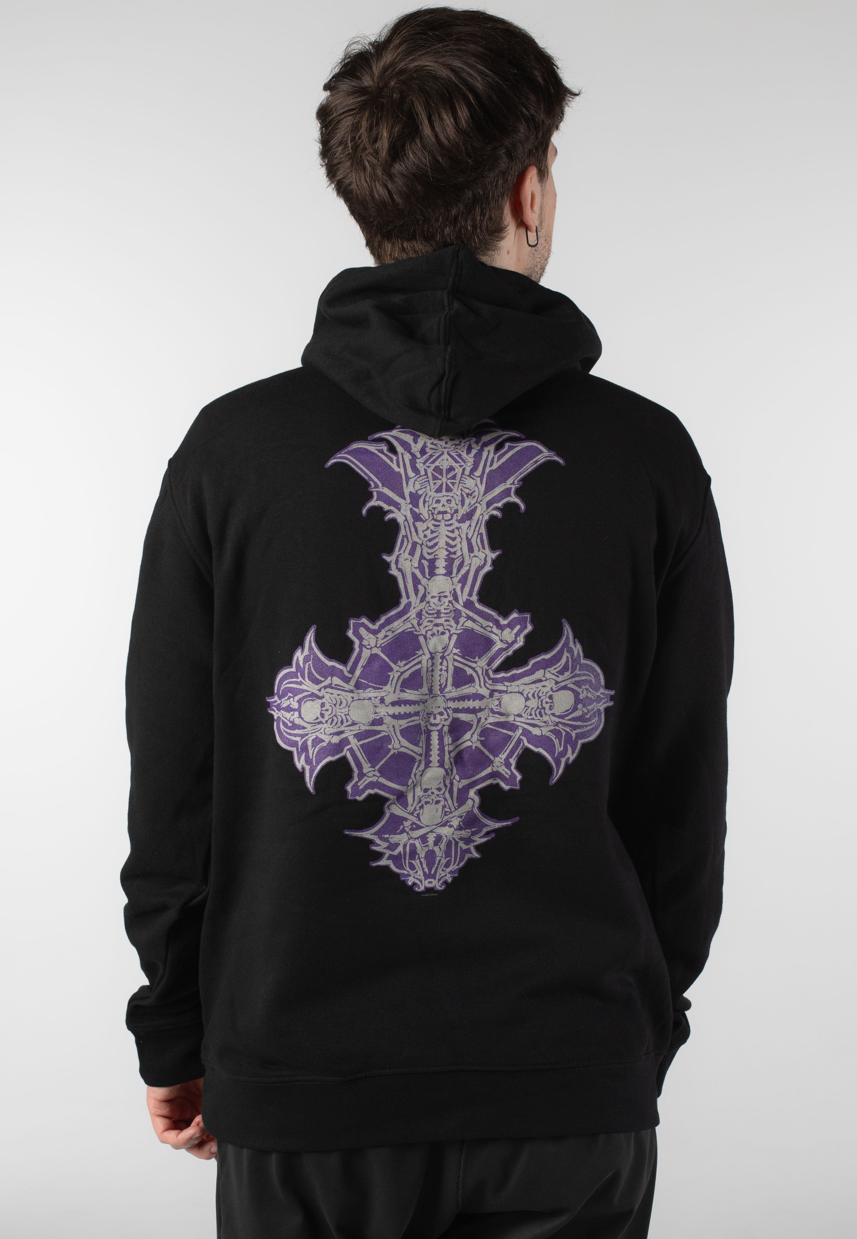 Ghost - Chrome Logo & Grucifix - Hoodie | Men-Image