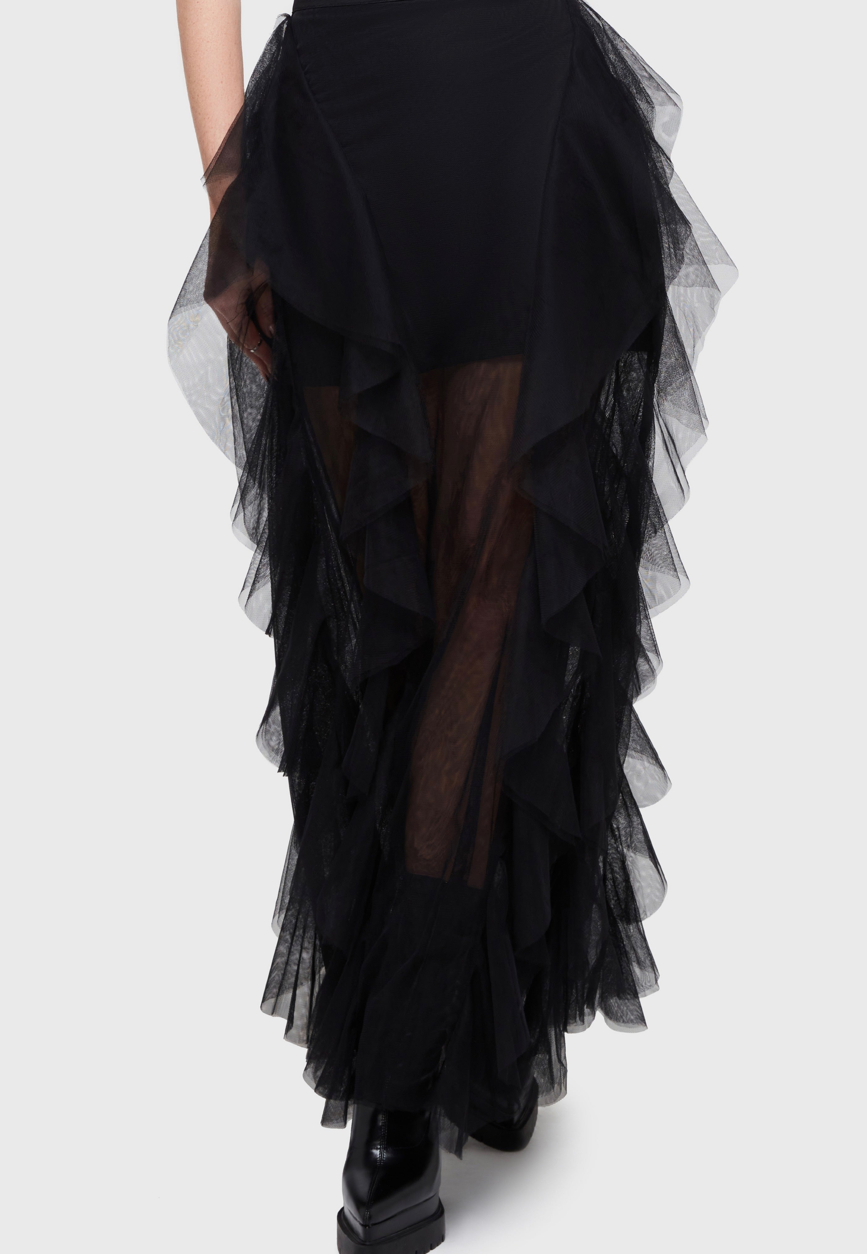 Killstar - Ghost Grove Maxi Black - Skirt | Women-Image