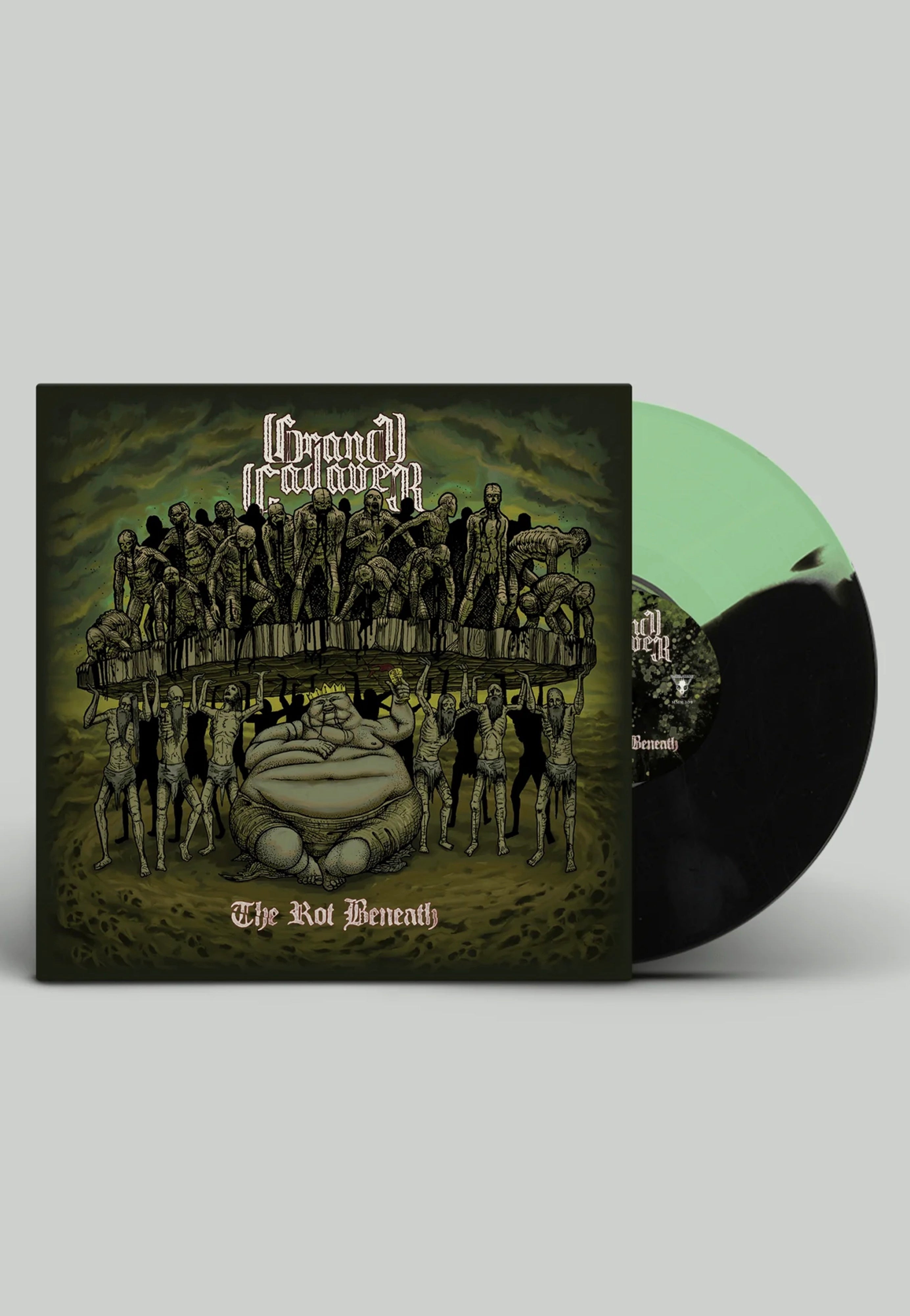 Grand Cadaver - The Rot Beneath Ltd. Green/Black Split - Colored Vinyl | Neutral-Image