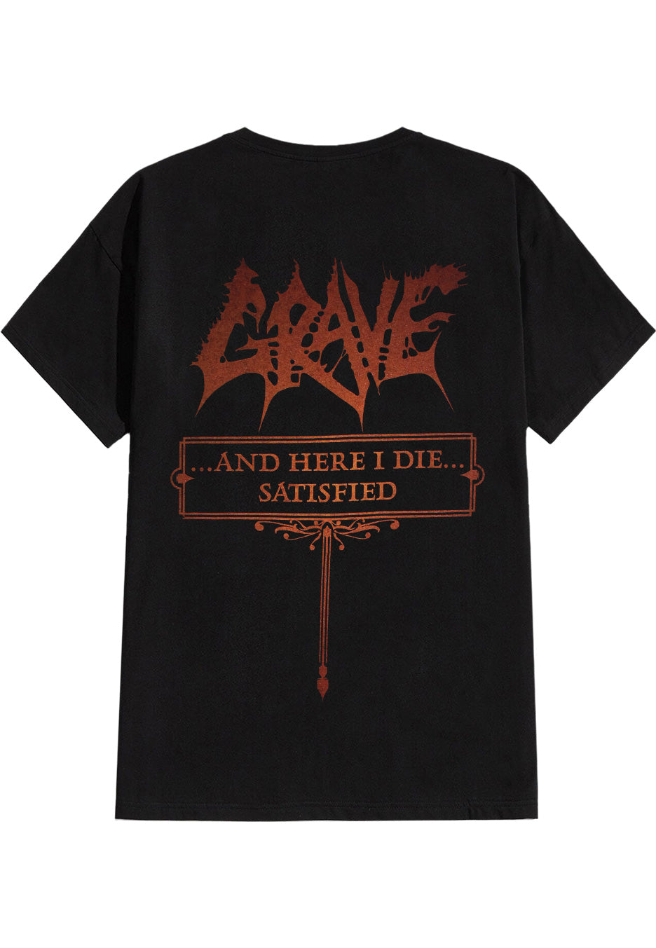 洋楽 GRAVE / ...And Here I Die...Satisfied Grave And Here I Die Satisfied - T-Shirt | Impericon