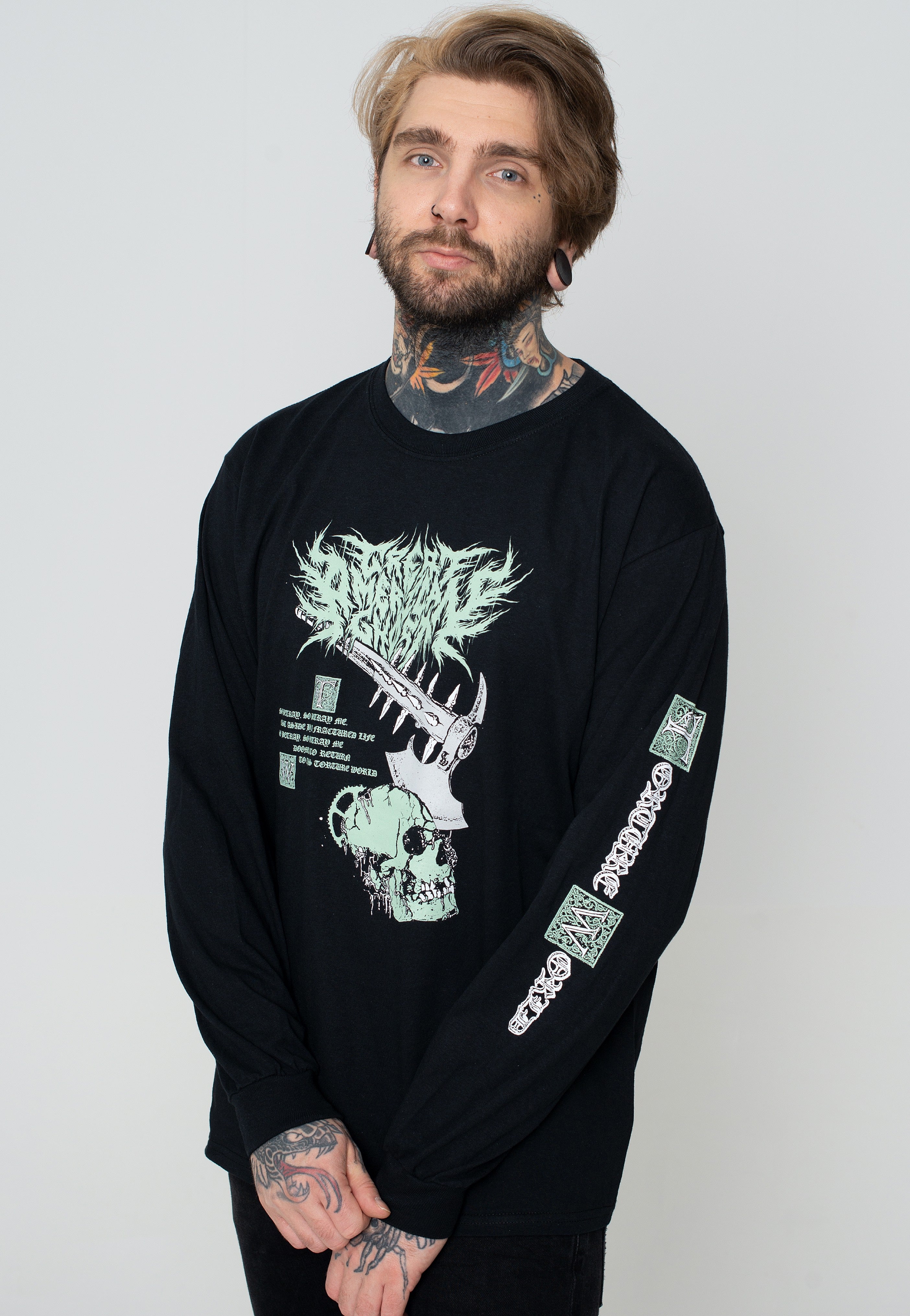 Great American Ghost - Axe & Skull - Longsleeve | Men-Image