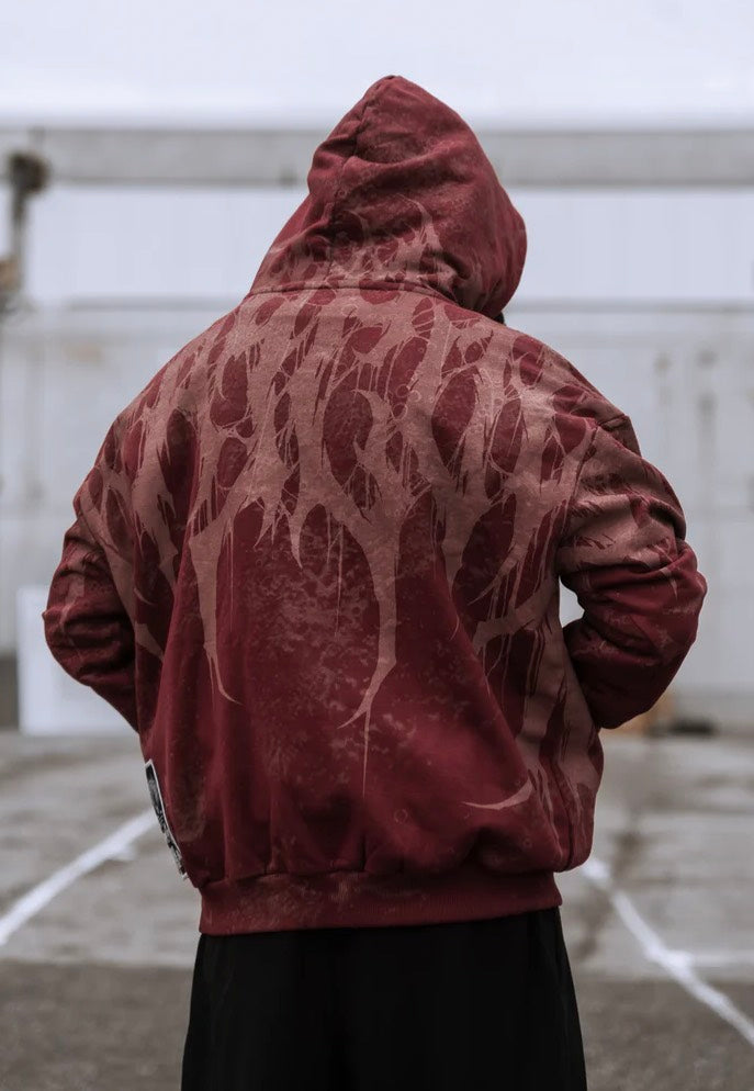 Stay Cold Apparel - Grimfall Oversized Red - Hoodie | Men-Image