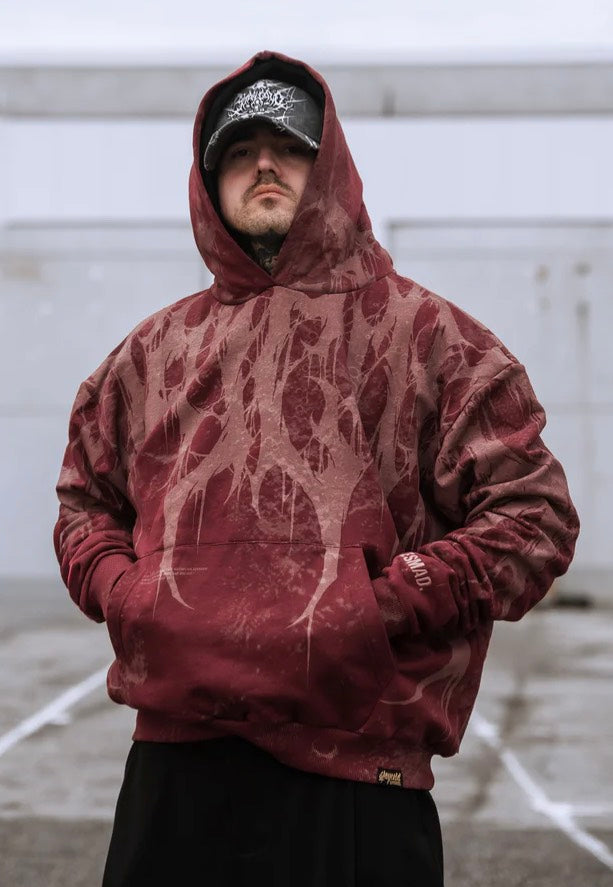 ミュージシャン coldrain RED LOGO HOODIE XXL Stay Cold Apparel Grimfall Oversized Red - Hoodie | Impericon