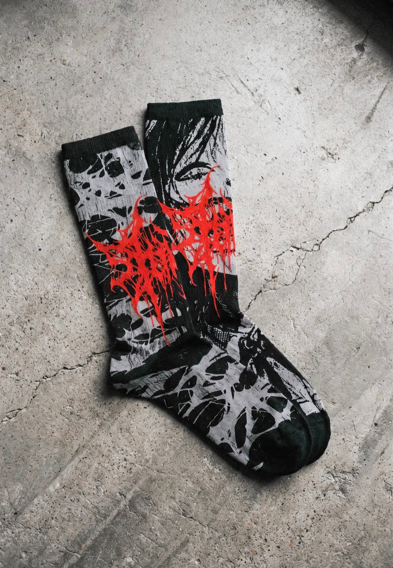 Stay Cold Apparel Grinfrost Black Socks | Neutral-Image