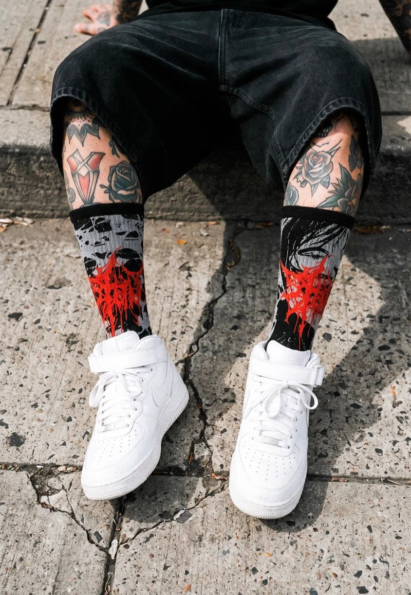 Stay Cold Apparel Grinfrost Black Socks | Neutral-Image