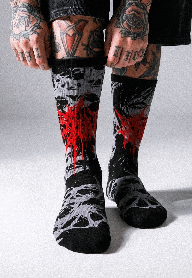 Stay Cold Apparel Grinfrost Black Socks | Neutral-Image