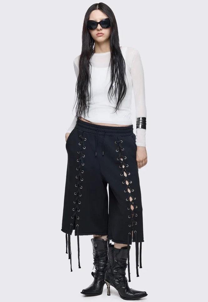 Minga London - Grip Sweat Shorts Black - Shorts | Women-Image