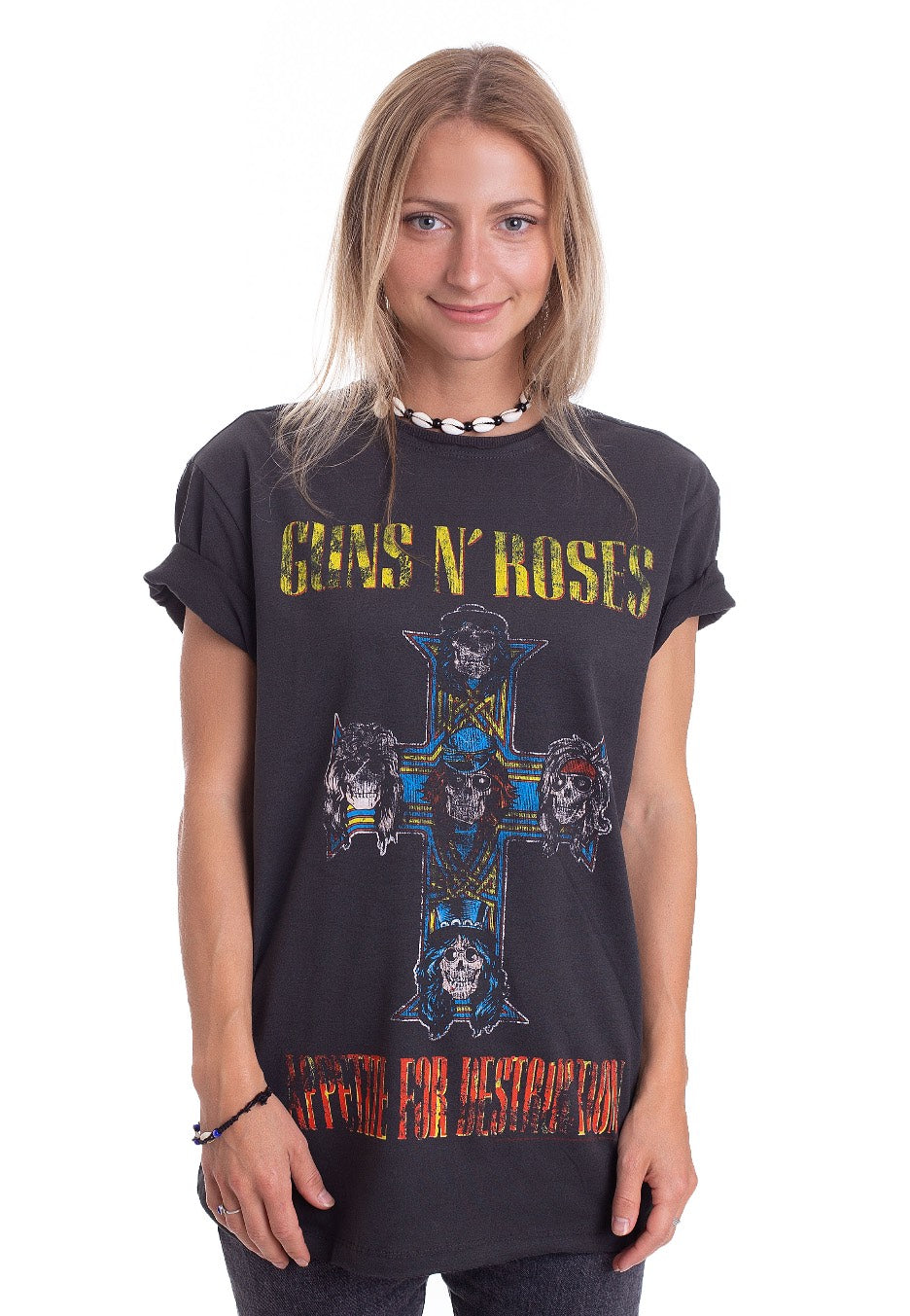 Sweat-shirt Officiel Guns N' Roses Appetite Pour Garçons 7-8 Ans - Manches Longues - 6