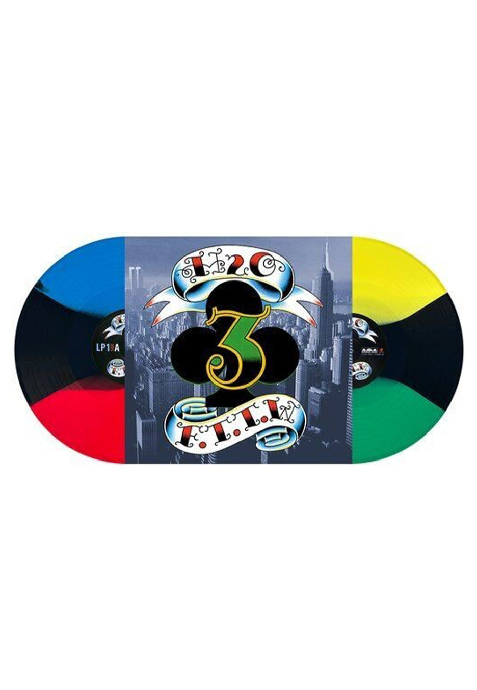 H2O - Faster Than The World Ltd. Red/Black/Blue & Yellow/Black/Green Pinwheel - Colored 2 Vinyl | Neutral-Image