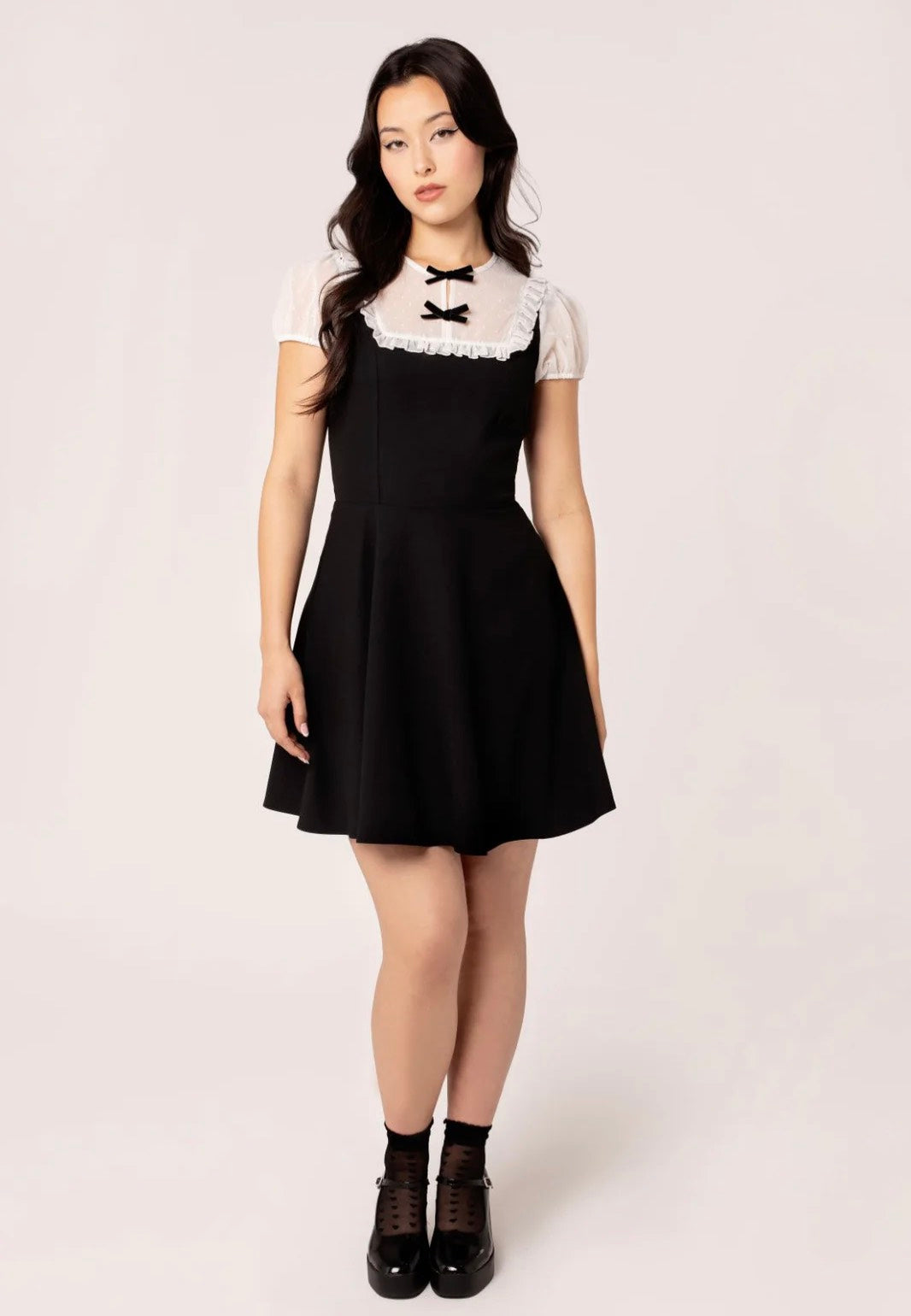 Hellbunny - Alice Black/White  - Dress | Women-Image