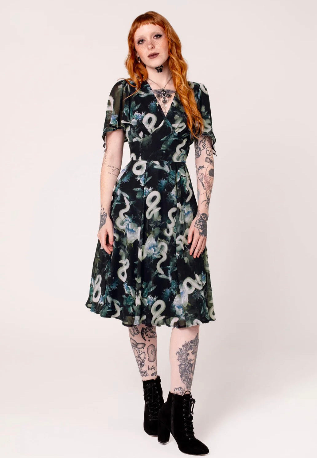 Hellbunny - Serpent Black  - Dress | Women-Image
