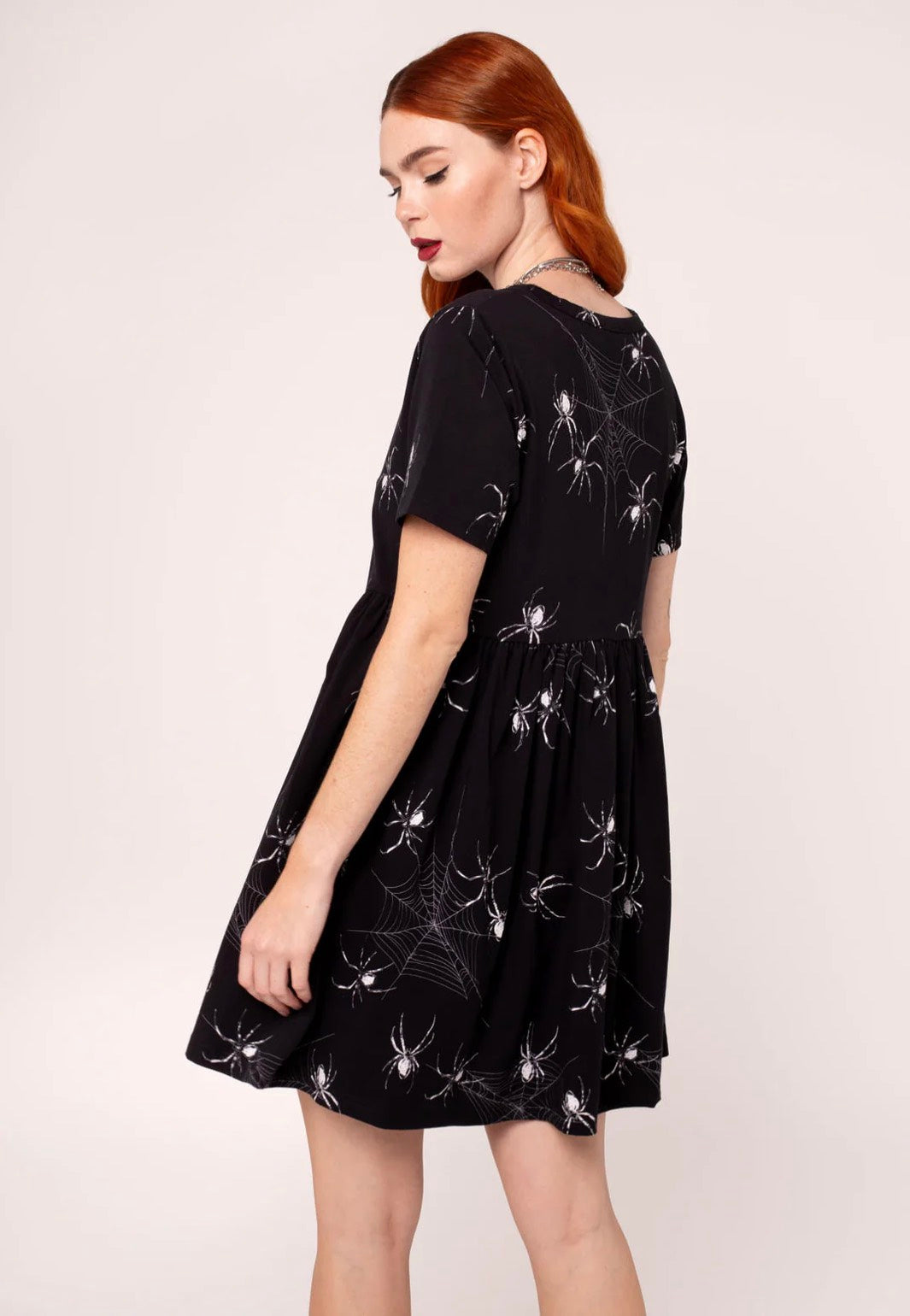 Hellbunny - Grungy Spider Mini Black - Dress | Women-Image
