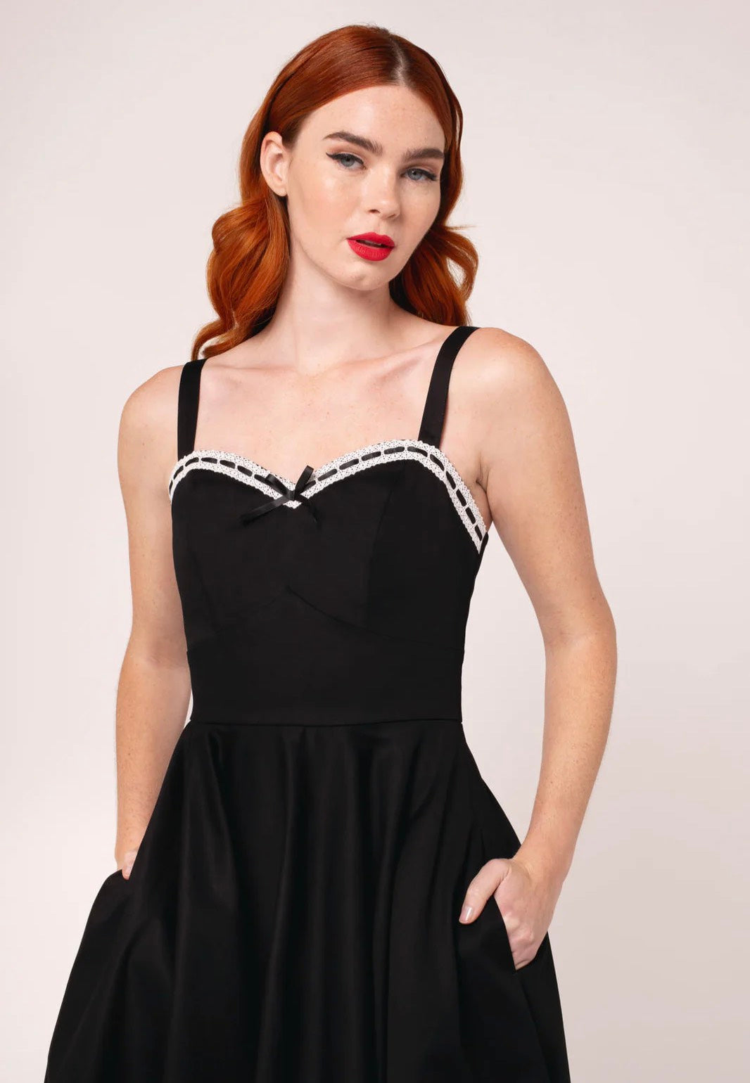 Hellbunny - Gracie Midi Black - Dress | Women-Image