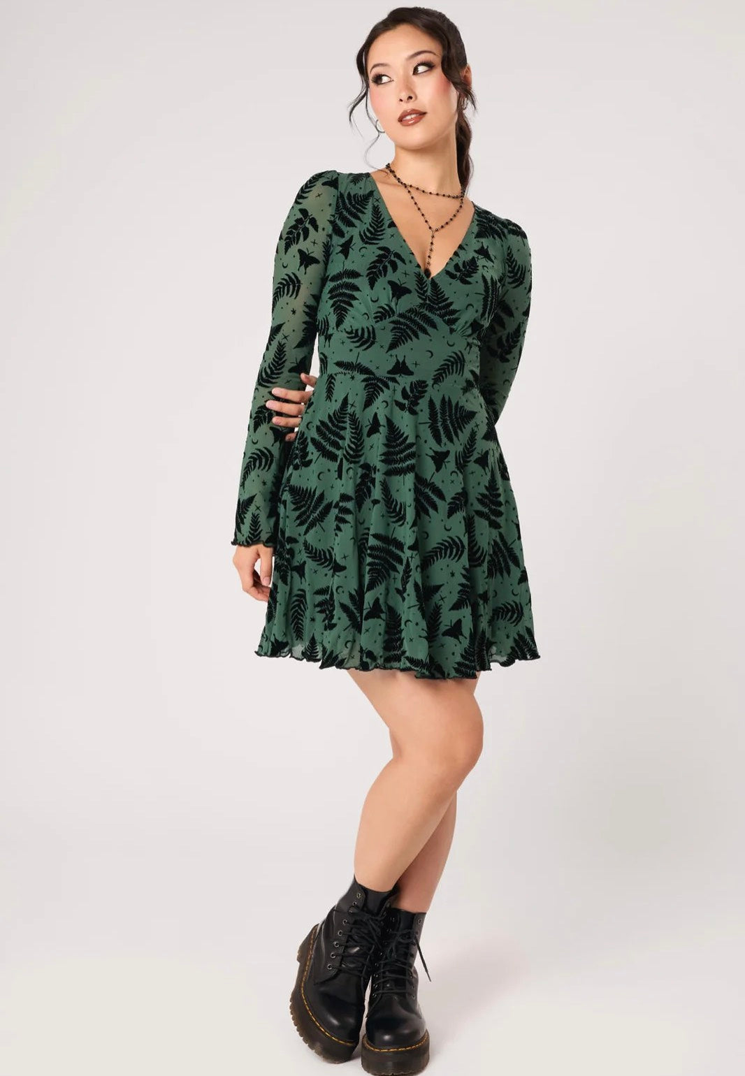 Hellbunny Fearn Mini Green Dress | Women-Image