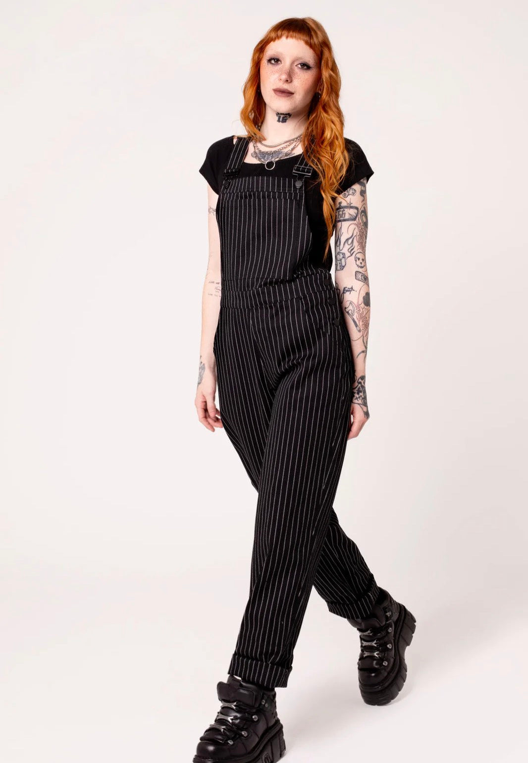 Hellbunny - Pinstripe Black - Pants | Women-Image