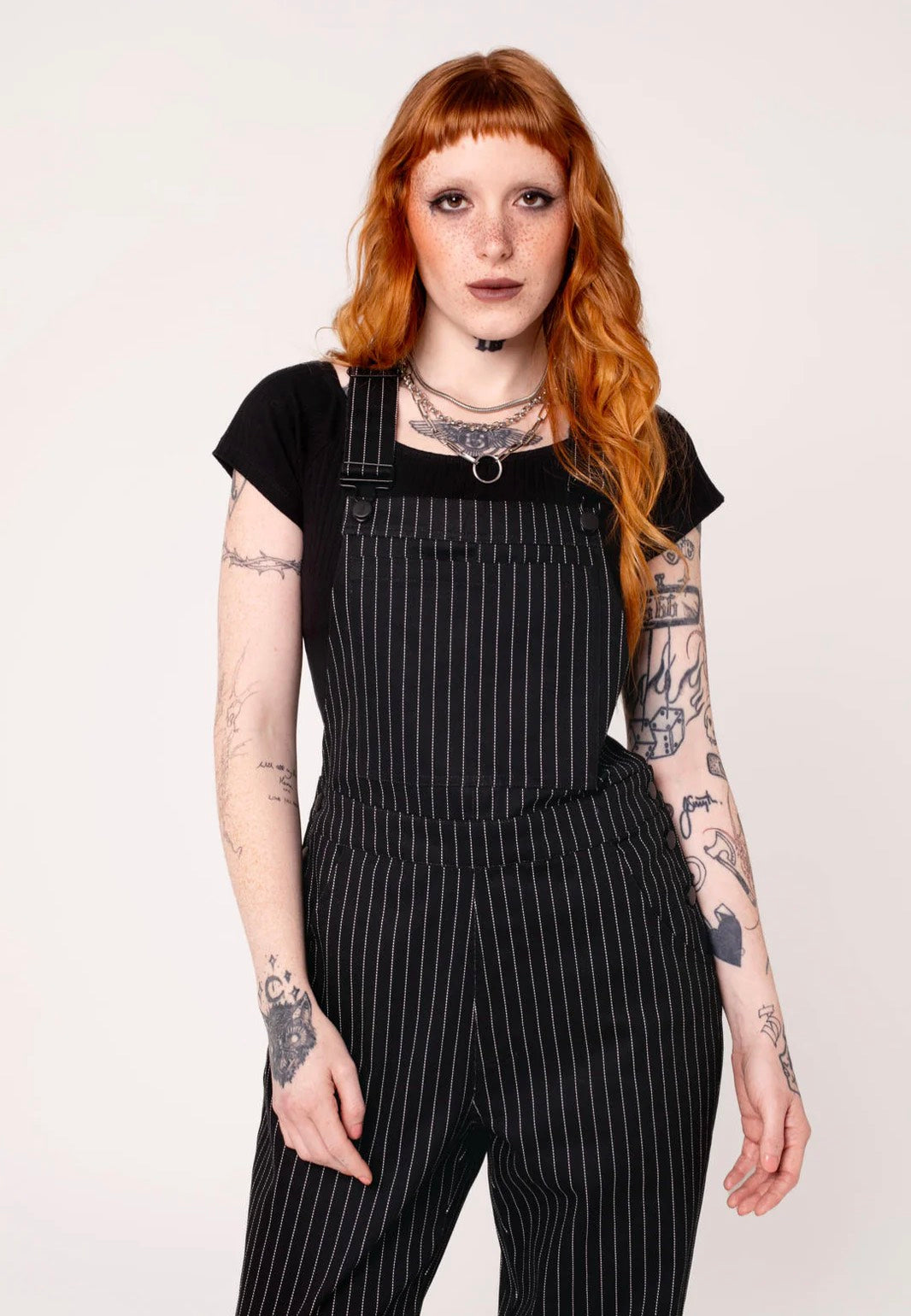 Hellbunny - Pinstripe Black - Pants | Women-Image