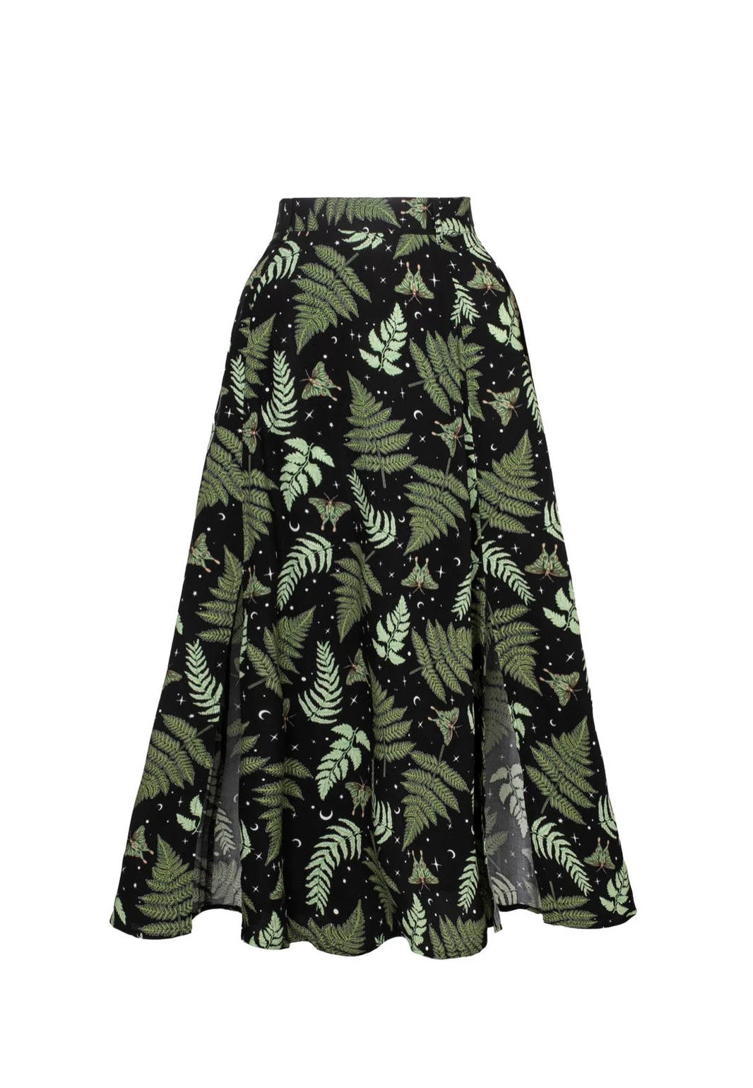 Hellbunny Gaia Midi Green Sukně | Women-Image