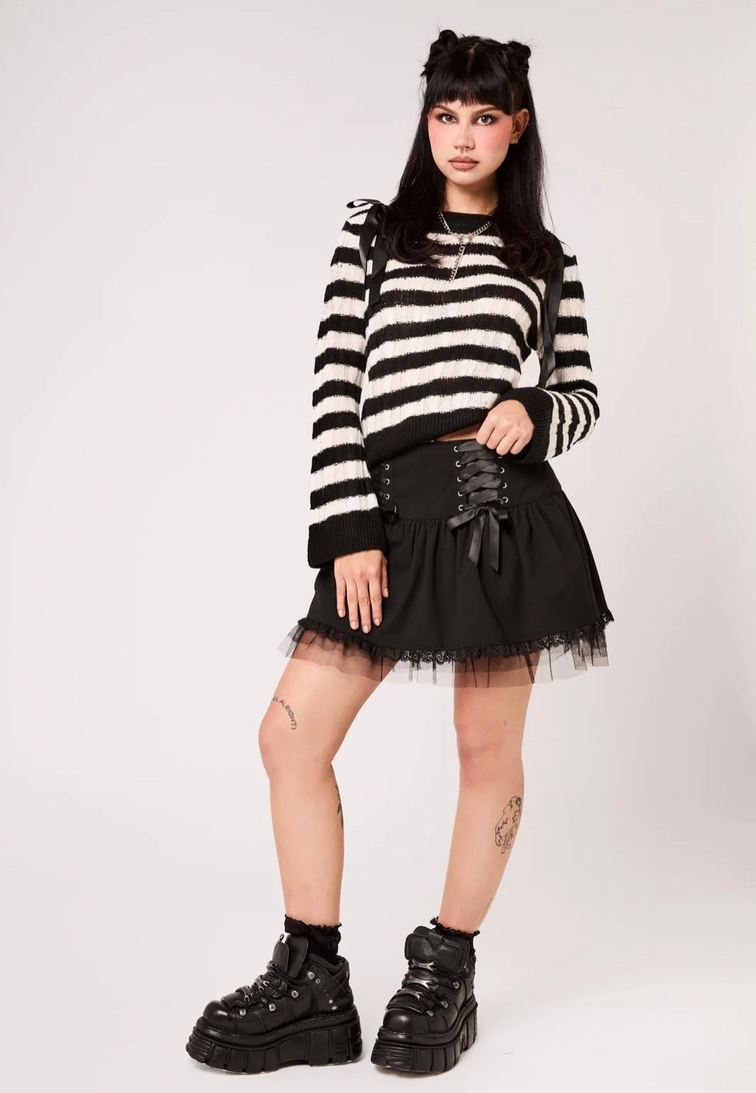 Hellbunny Quinzel C Black Skirt | Women-Image