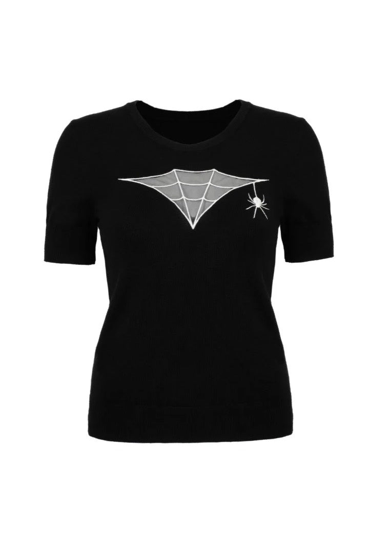 Hellbunny - Cobweb Black - Top | Women-Image