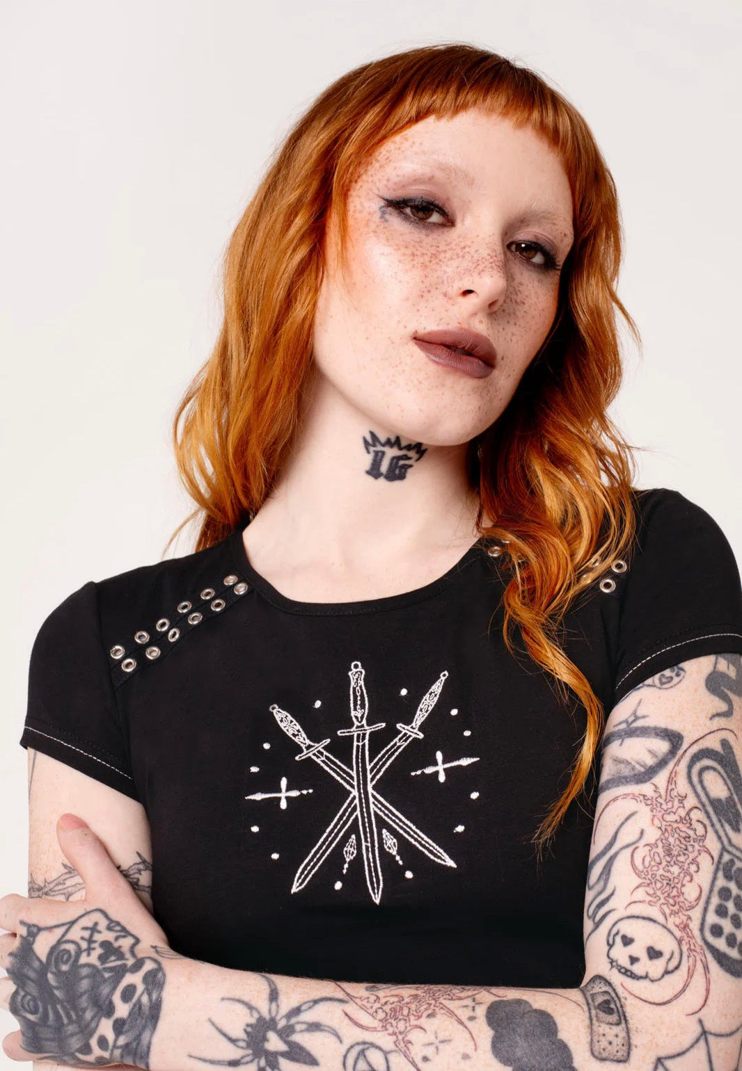 Hellbunny - Clarimond Black - Top | Women-Image