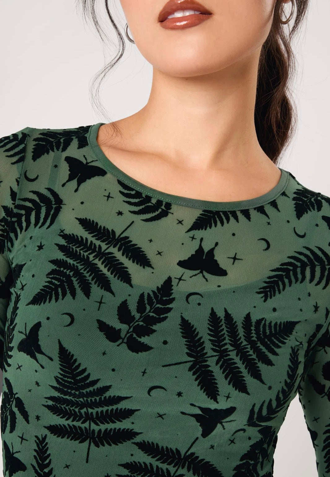 Hellbunny Fearn Green Top | Women-Image