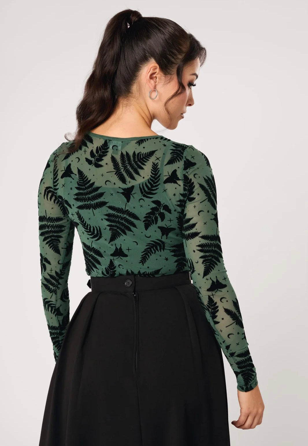 Hellbunny Fearn Green Top | Women-Image